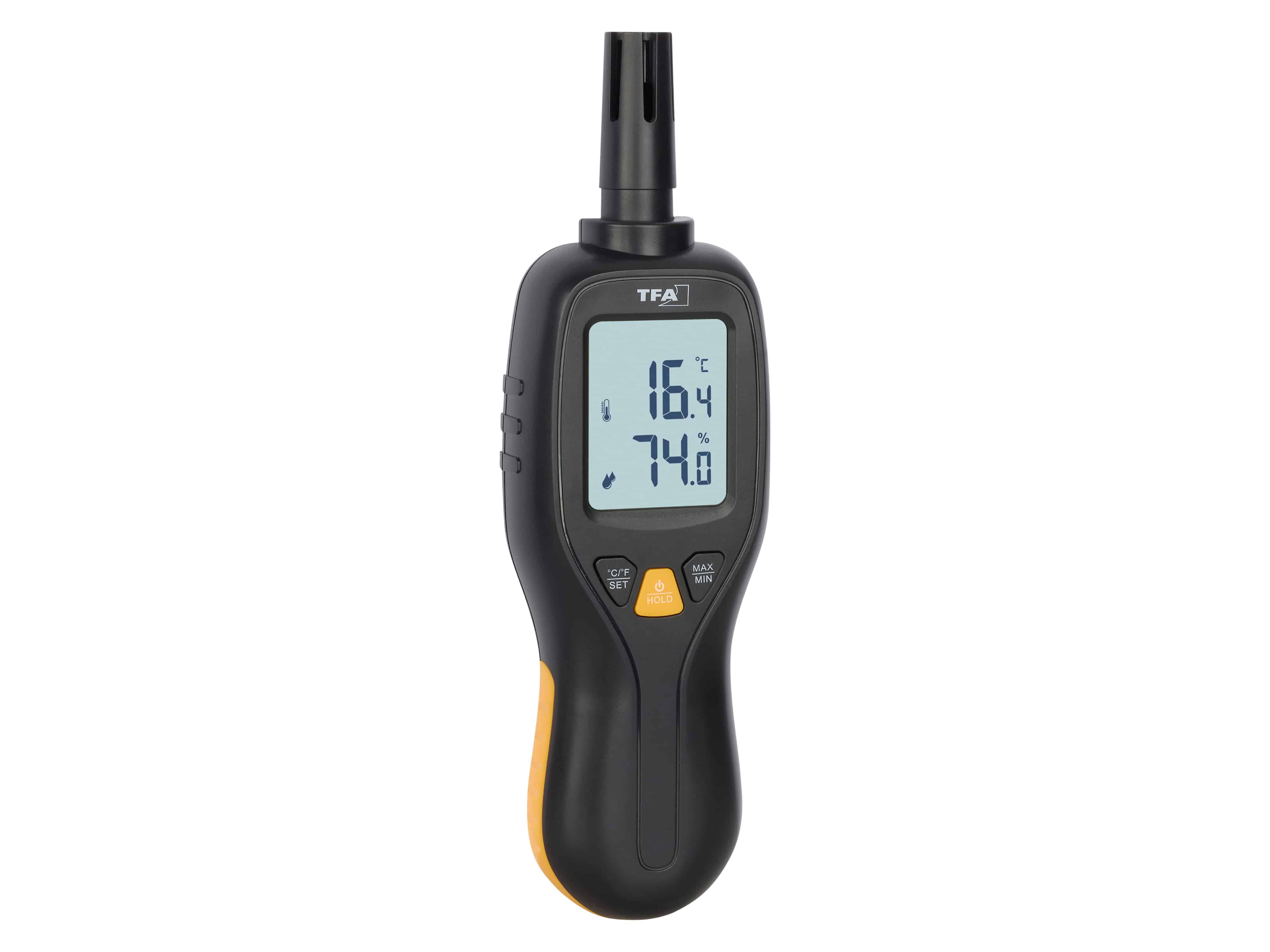 TFA Digitales Profi-Thermo-Hygrometer, schwarz