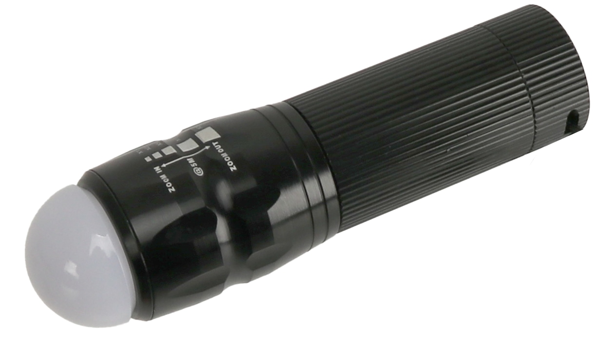 LED-Taschenlampe, WTE-490M-1, Alu, 400 lm, schwarz