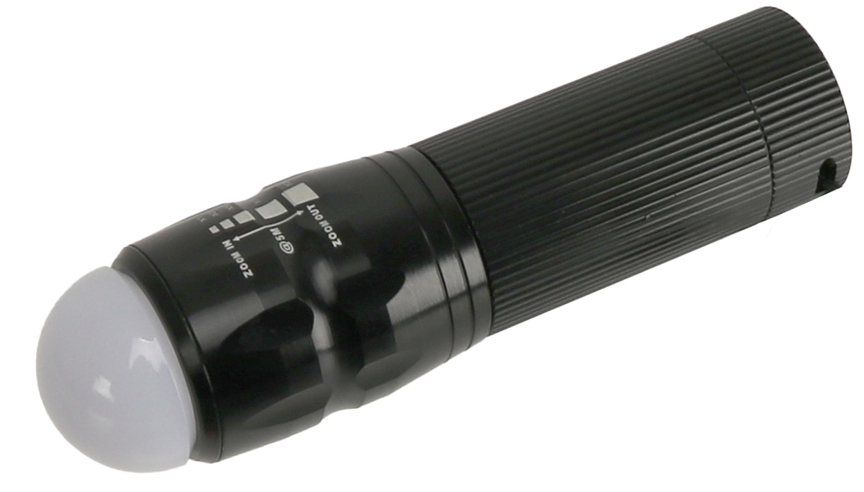 LED-Taschenlampe, WTE-490M-1, Alu, 400 lm, schwarz LED-Taschenlampe, WTE-490M-1, Alu, 400 lm, schwarz