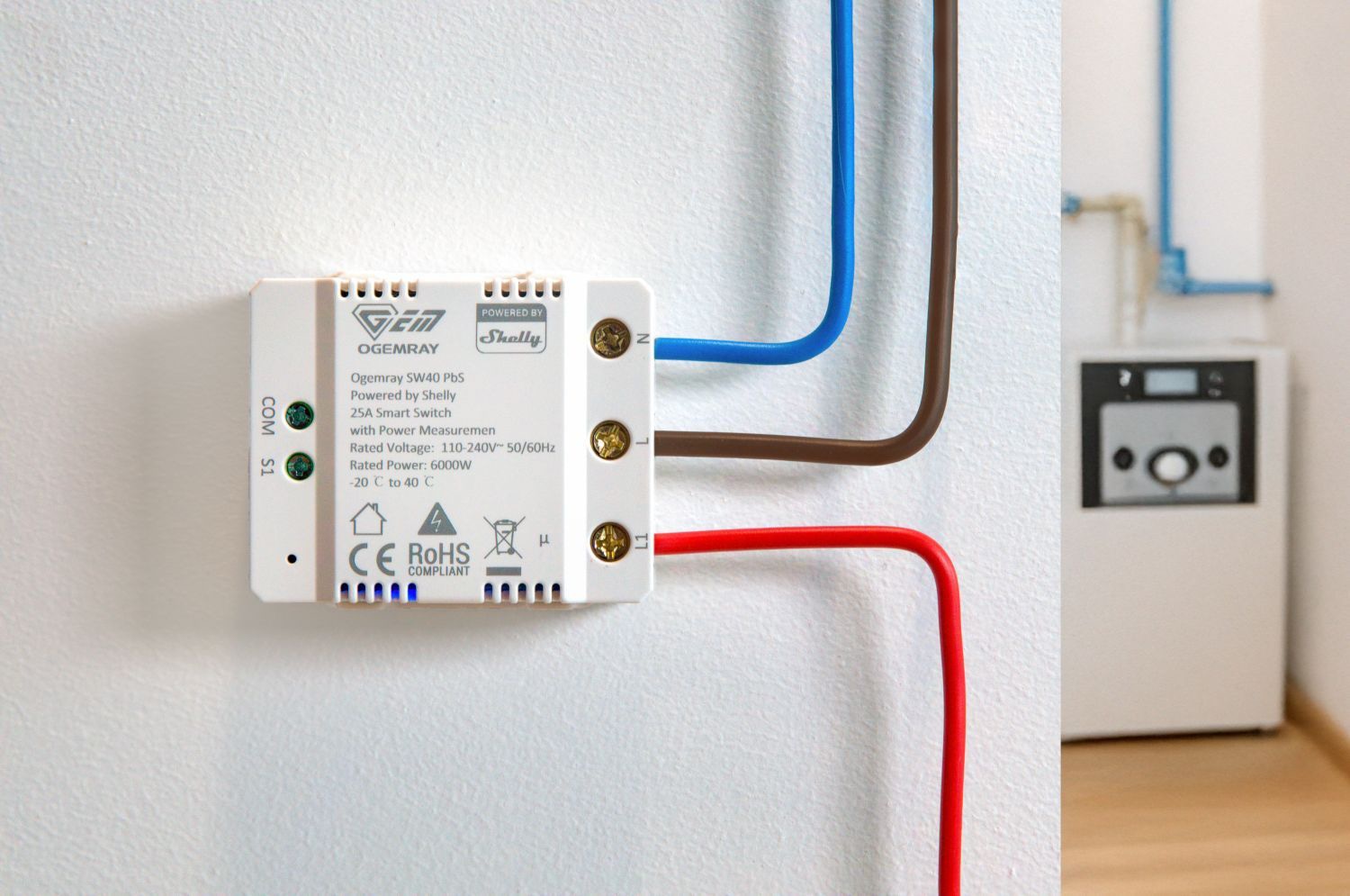 SHELLY OGEMRAY Relais Smart Relay 25A
