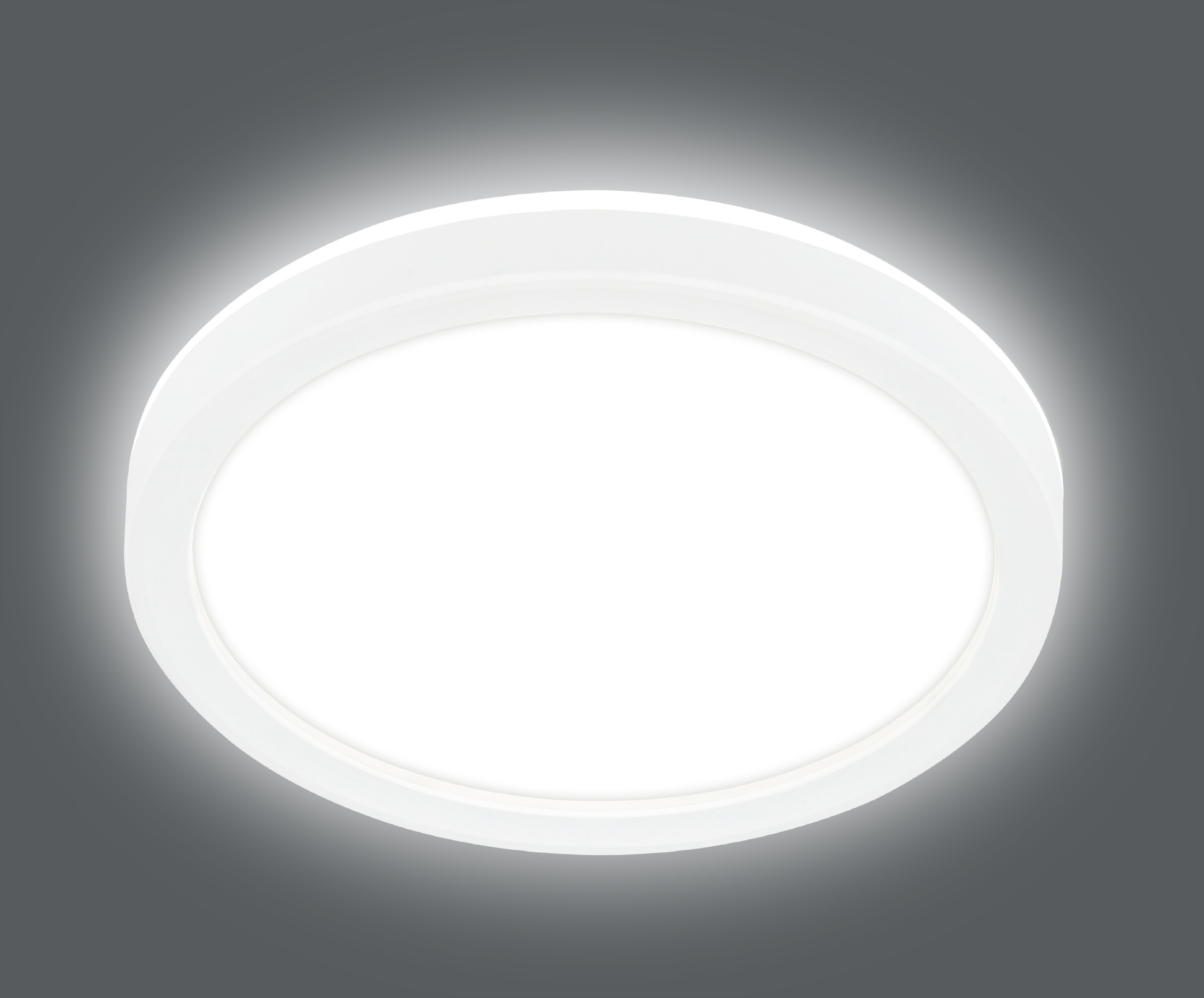 BLULAXA LED-Deckenleuchte, 12W, 4000K, 3000K, 1200lm, warmweiß, IP20, weiß