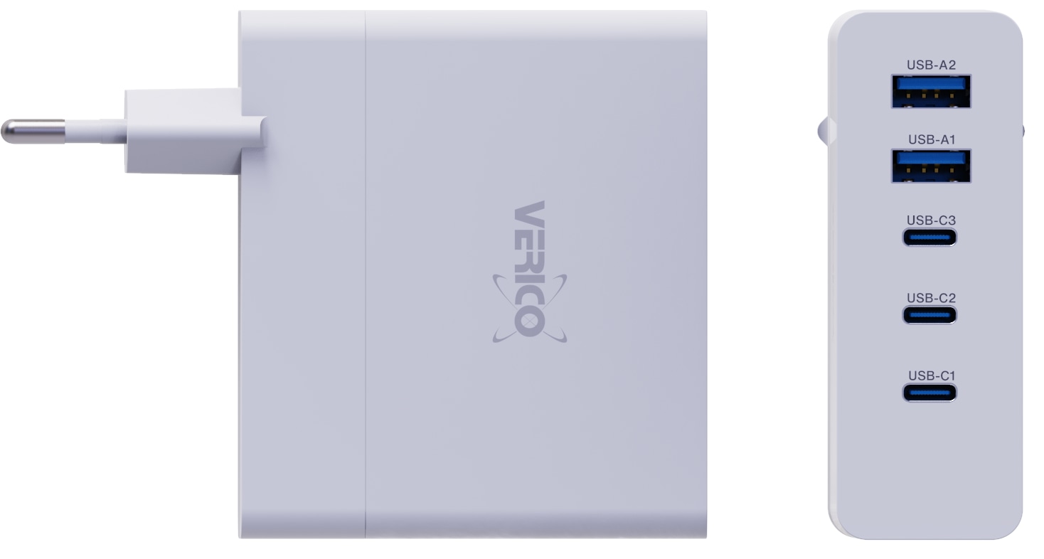 VERICO Power MOJO GaN 140W, 5 Port ,USB-Ladegerät VERICO Power MOJO GaN 140W, 5 Port ,USB-Ladegerät