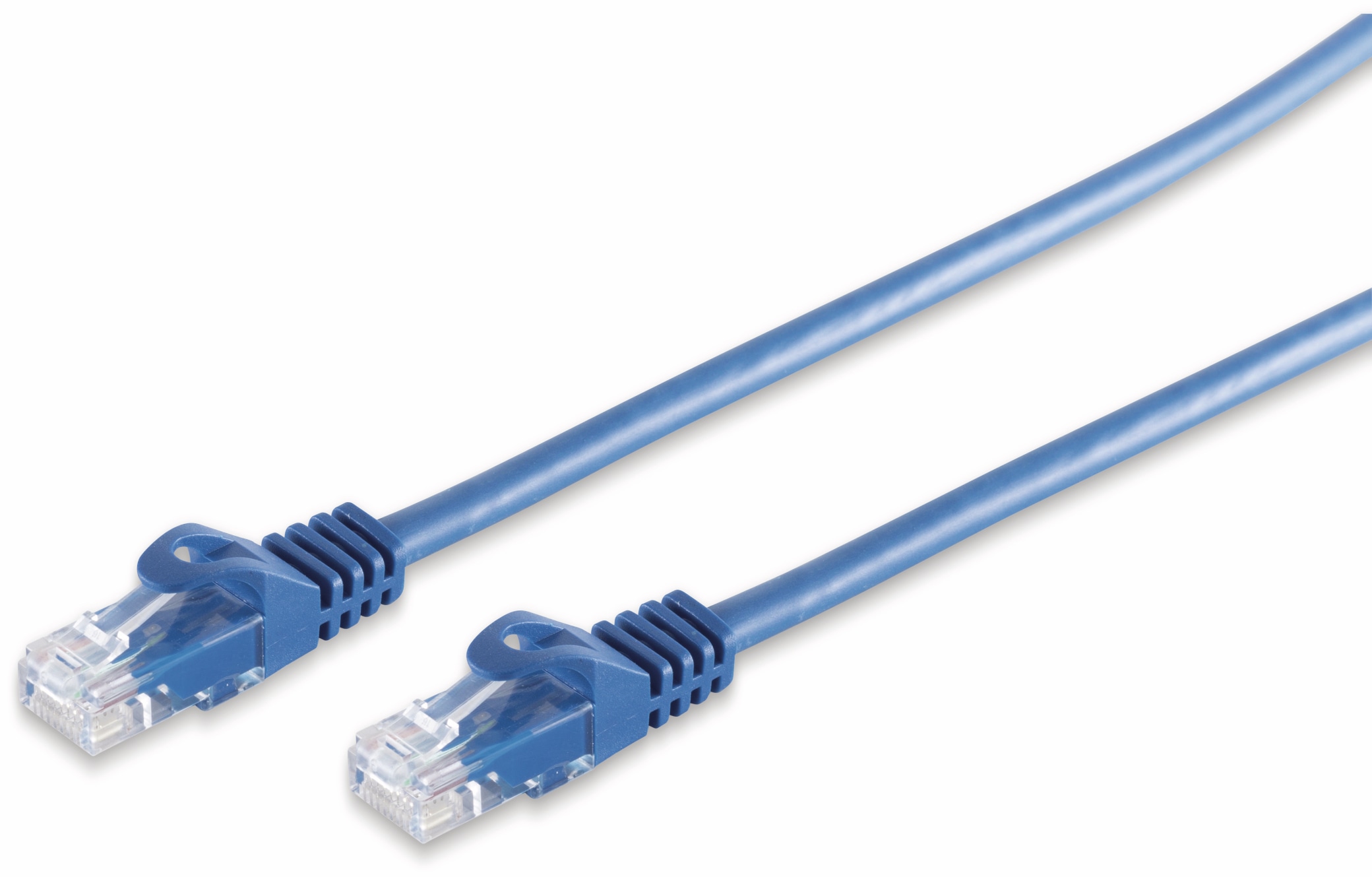 S-IMPULS RJ45 Patchkabel CAT 7 Rohkabel U/UTP, blau, 10 m