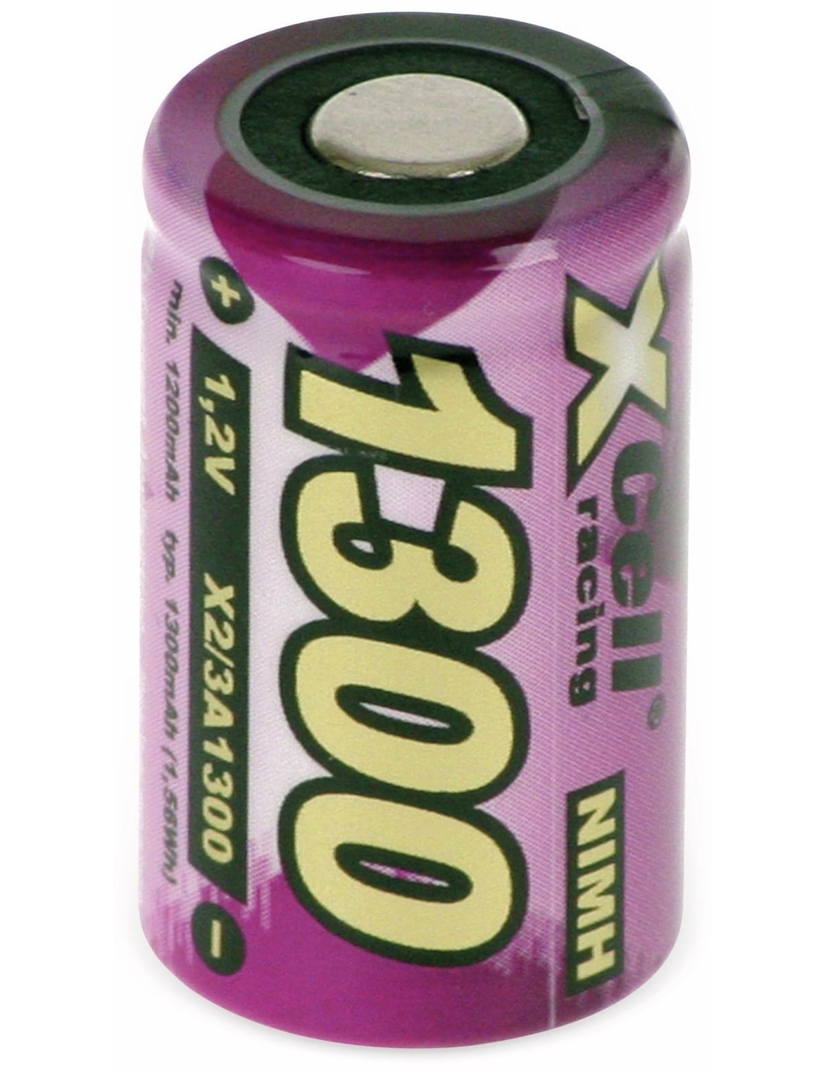 XCELL NiMH-Akku, Industriezelle, 2/3 A, Flat-Top, 28,5x17mm, 1,2V/1300mAh XCELL NiMH-Akku, Industriezelle, 2/3 A, Flat-Top, 28,5x17mm, 1,2V/1300mAh