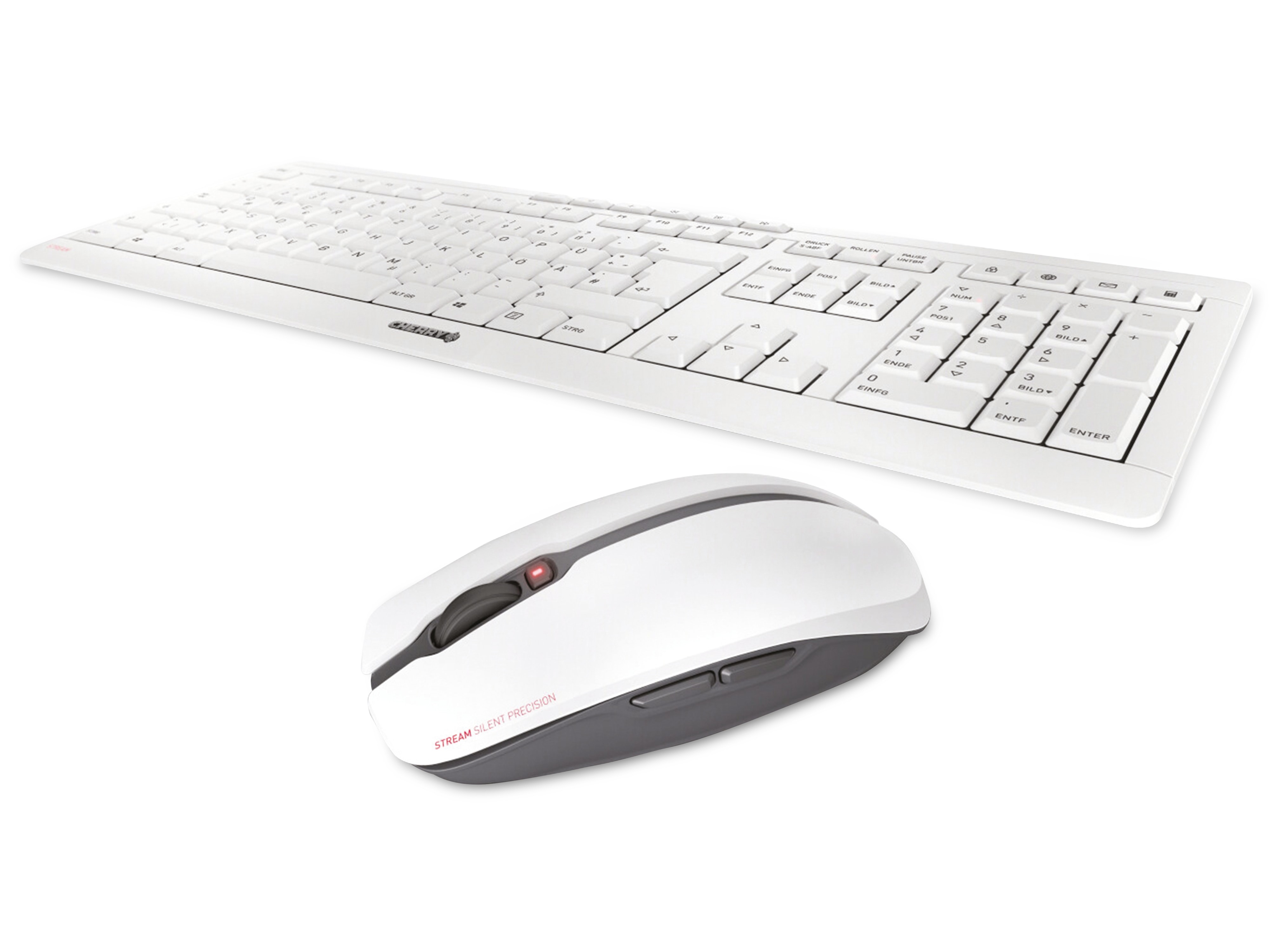 CHERRY Maus- und Tastaturset Stream, weiß