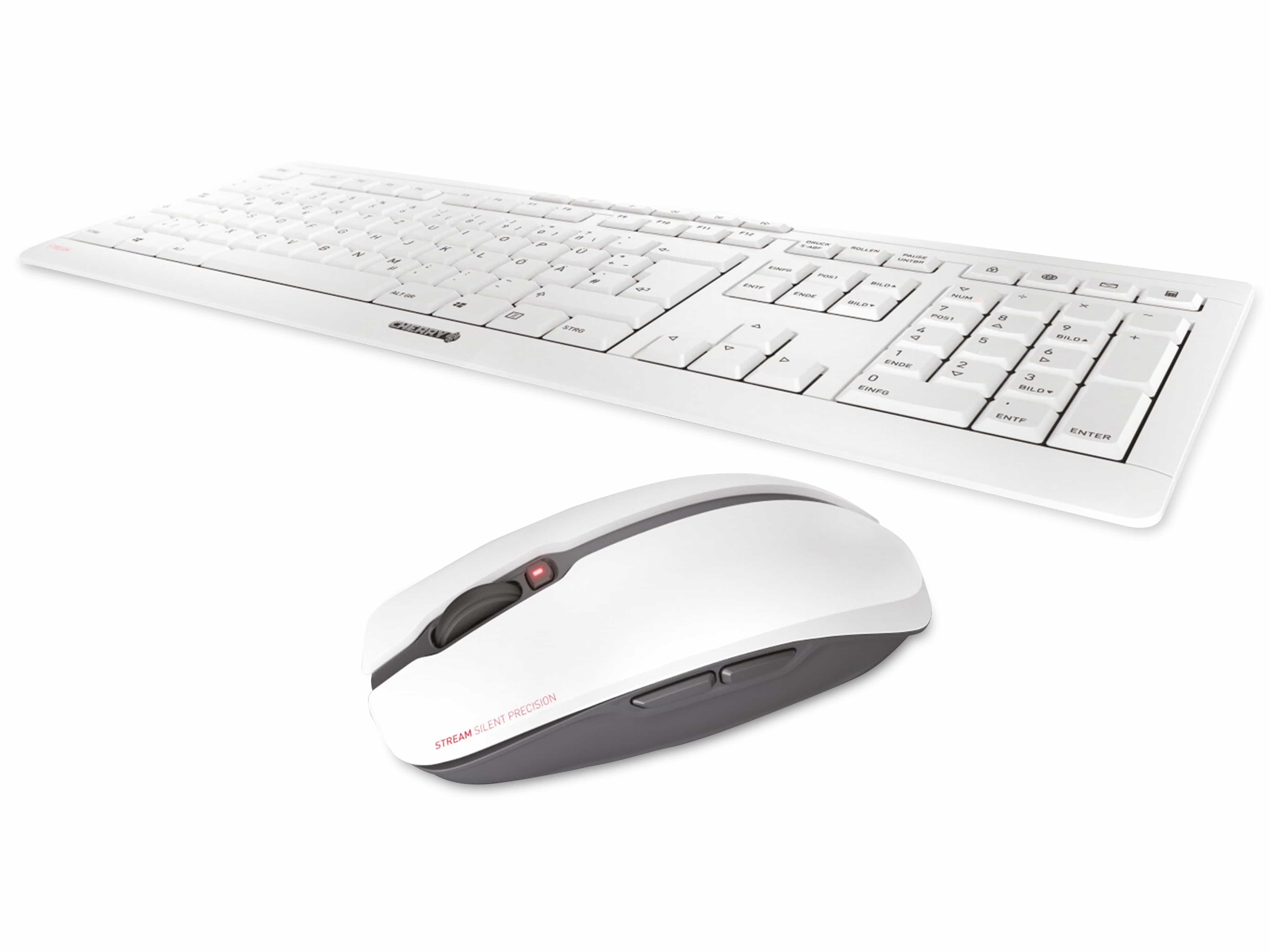 CHERRY Maus- und Tastaturset Stream, weiß
