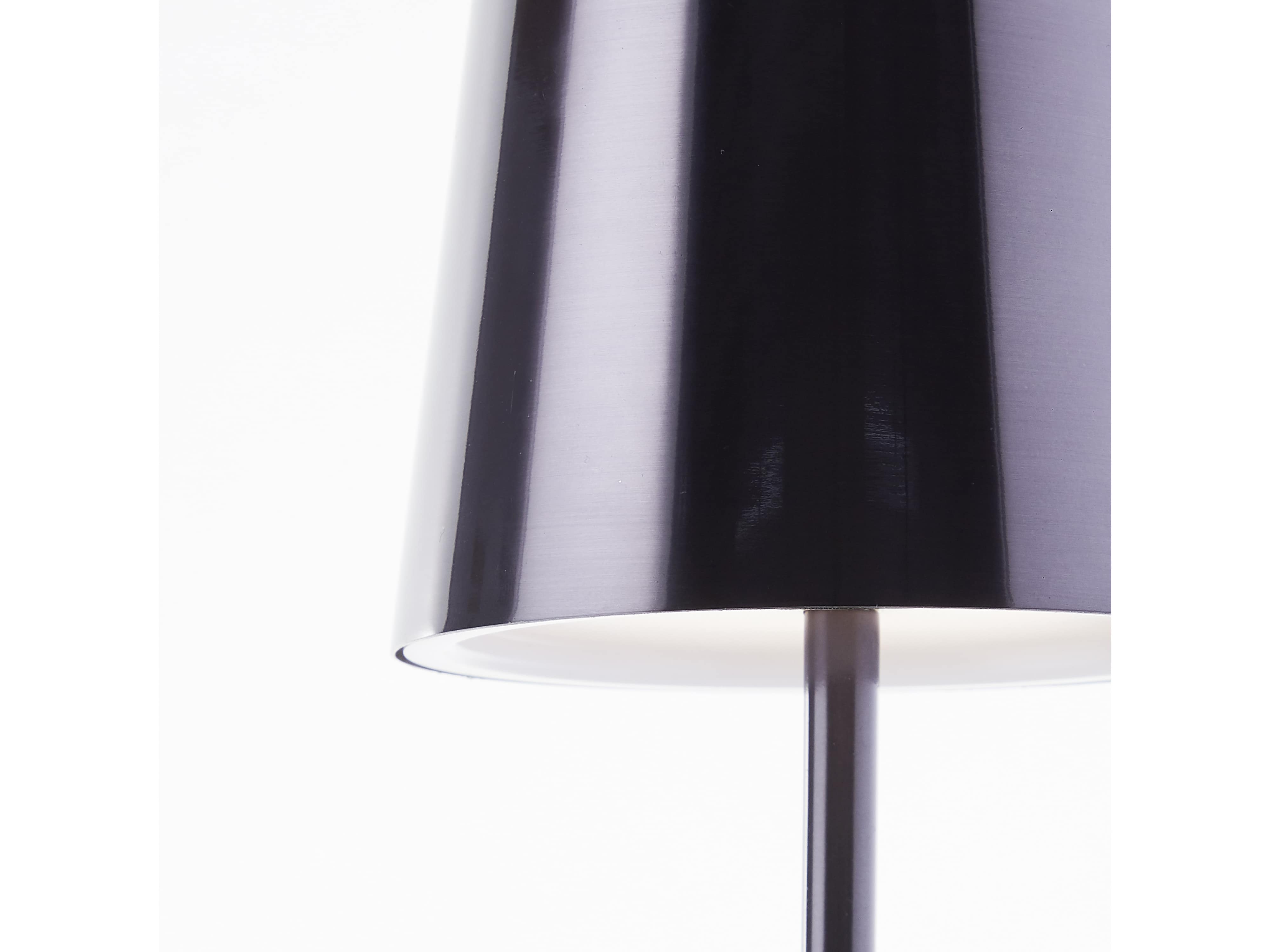 BRILLIANT LED-Akku-Tischleuchte Xaana, 4W, 300lm, CCT, schwarz-chrom