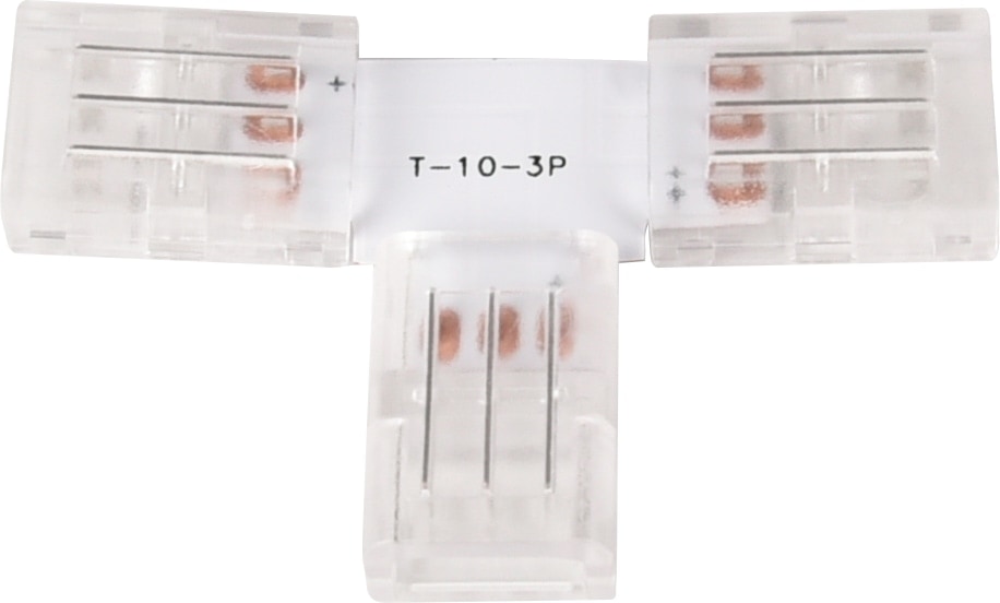 ENOVALTE Verbinder für 10mm LED-Strip, T-förmig, 3 polig