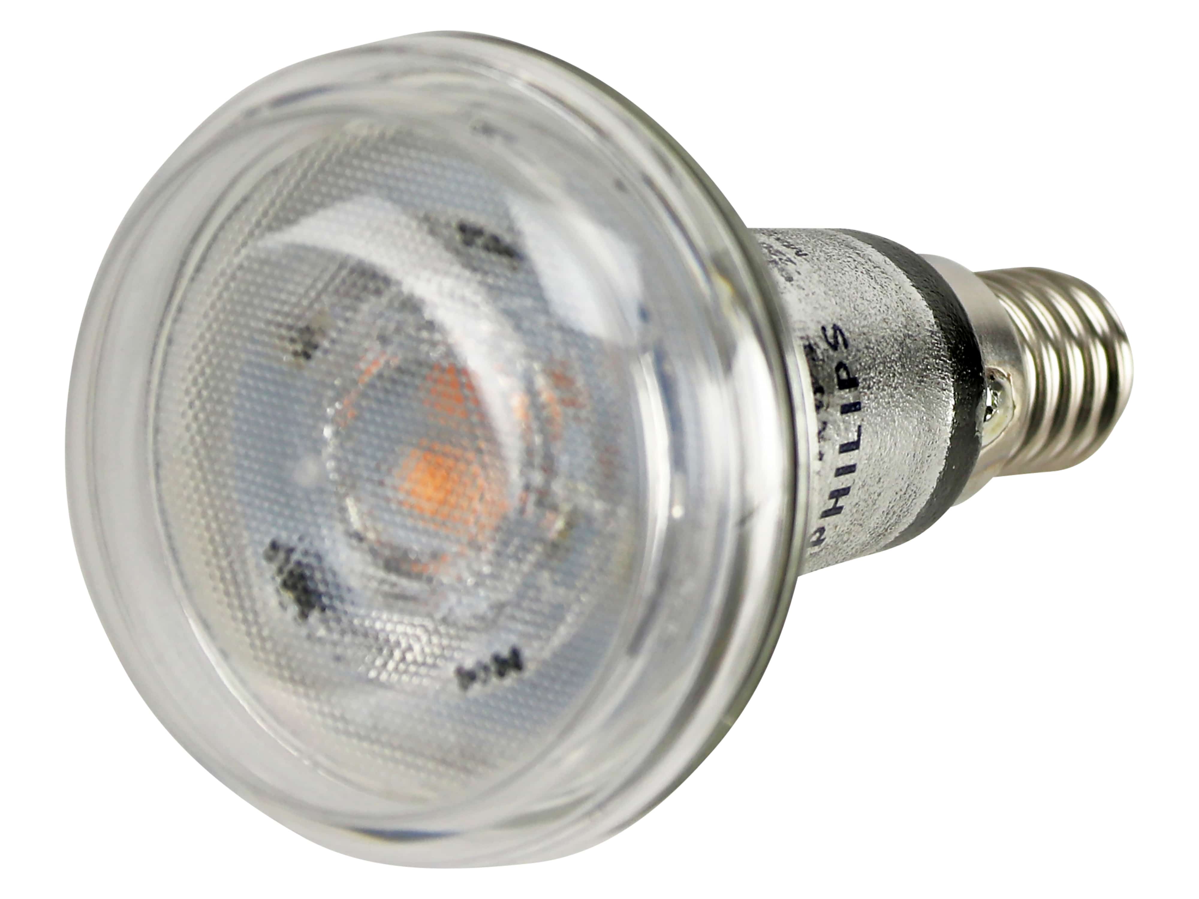 PHILIPS LED-Lampe LED 1,4W R50 E14, warmweiß, nicht dimmbar