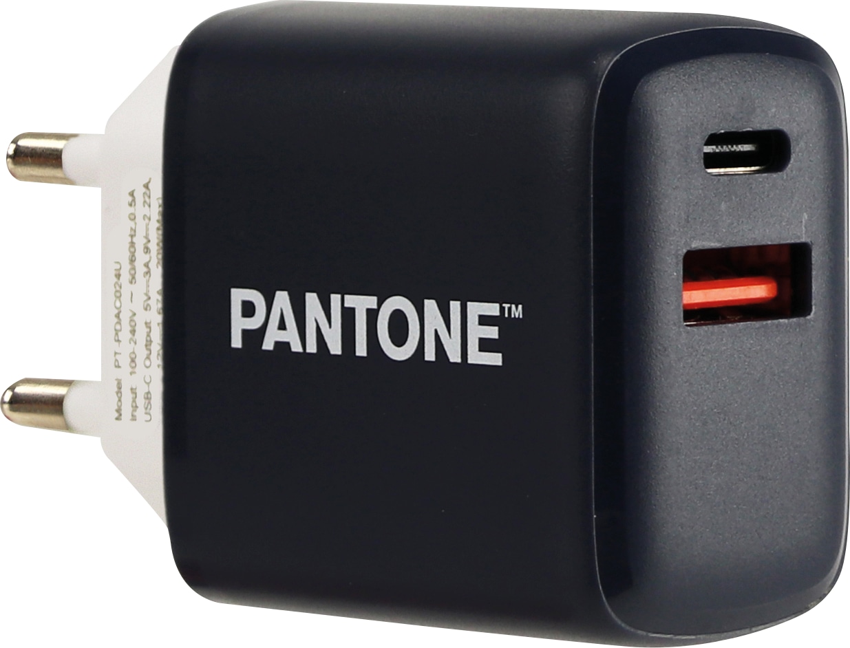 PD-Schnellladegerät USB-A + USB-C PT-PDAC024N, dunkelblau PD-Schnellladegerät USB-A + USB-C PT-PDAC024N, dunkelblau