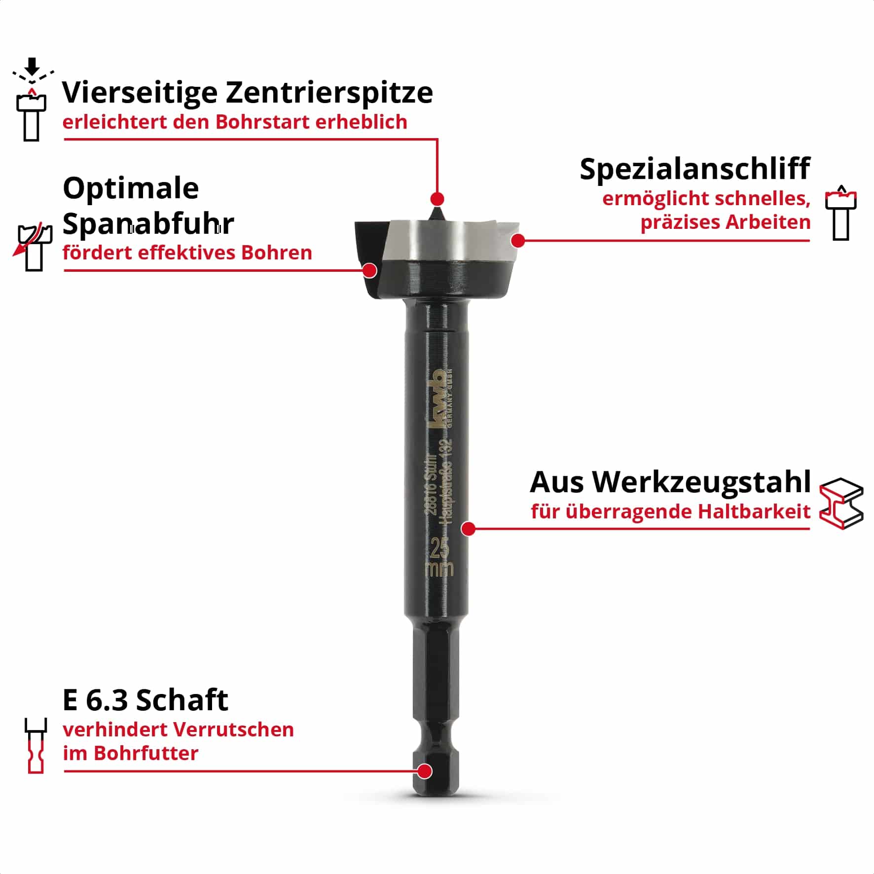 KWB Forstnerbohrer, 706425, 25 mm KWB Forstnerbohrer, 706425, 25 mm