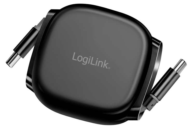 LOGILINK USB2.0 Kabel CU0500 USB-C M/USB-C M 60W 1m schwarz ausziehbar LOGILINK USB2.0 Kabel CU0500 USB-C M/USB-C M 60W 1m schwarz ausziehbar
