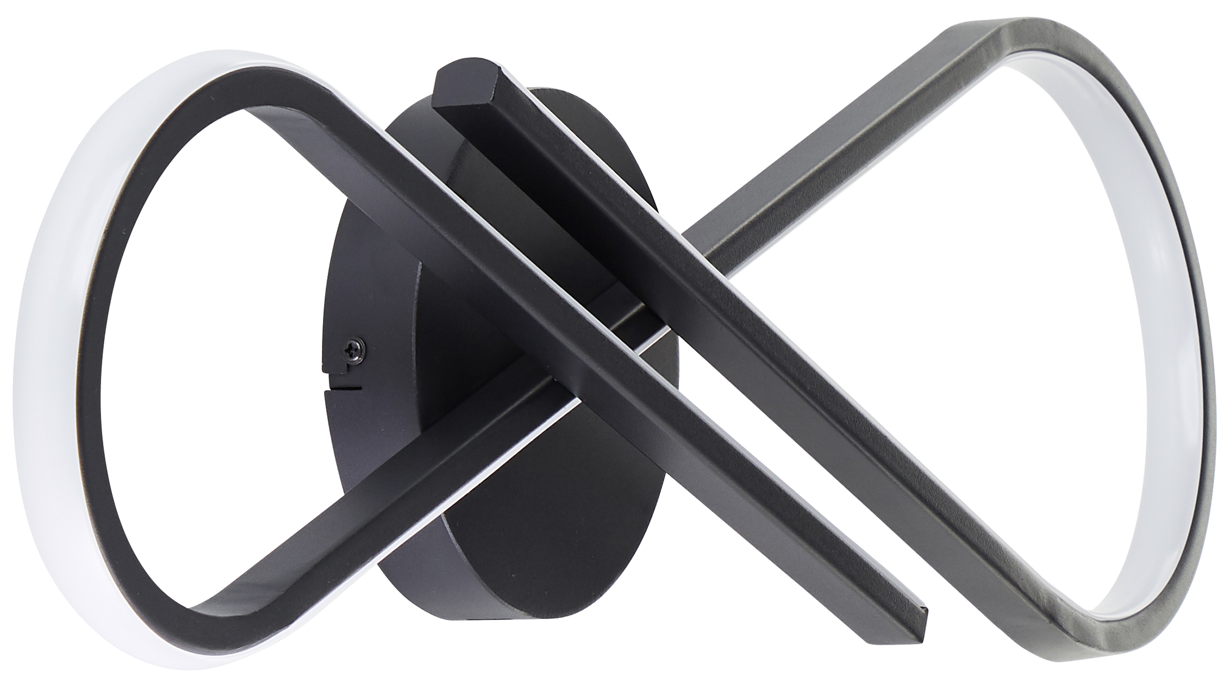 BRILLIANT LED-Deckenleuchte, 24 W, 3000 K, 2800 lm, warmweiß, IP20, schwarz