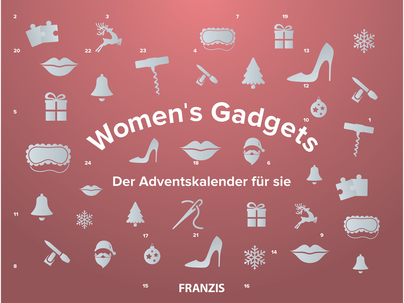 FRANZIS Adventskalender, 67181, Women's Gadgets 