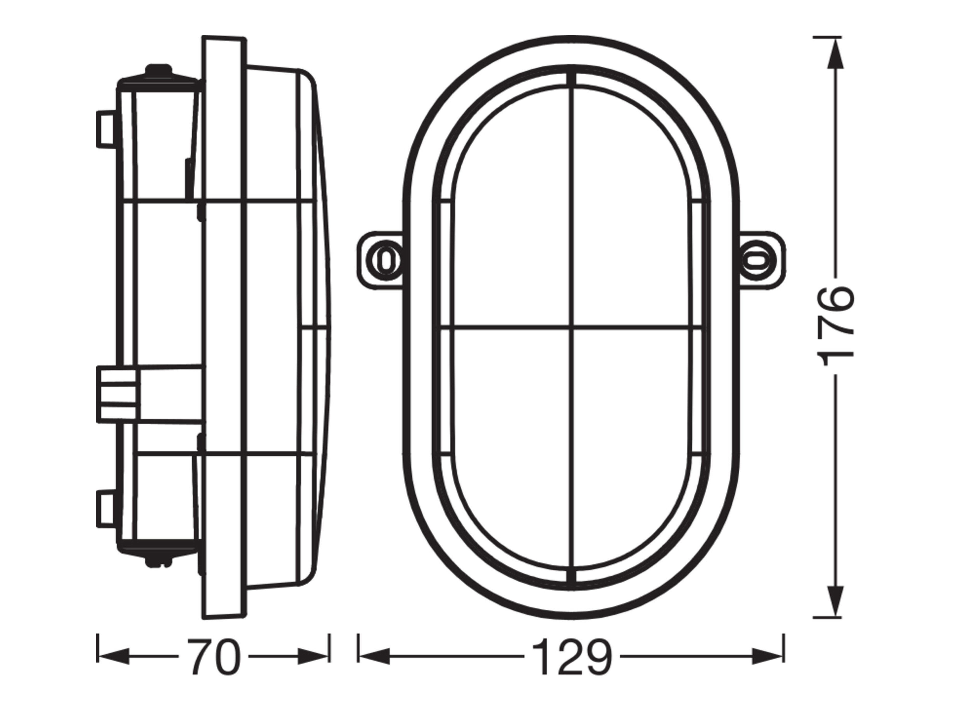 Wand- und Deckenleuchte OSRAM, CCT, 9/7/4 W, 3000/4000/6500 K, 840/720/500 lm, IP65, weiß