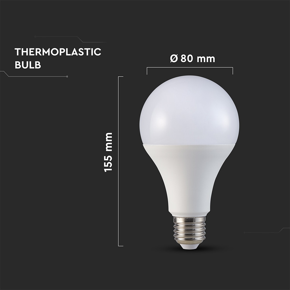 V-TAC LED-Lampe, VT-22022, EEK: E, E27, 20 W, 2452 lm, 3000 K