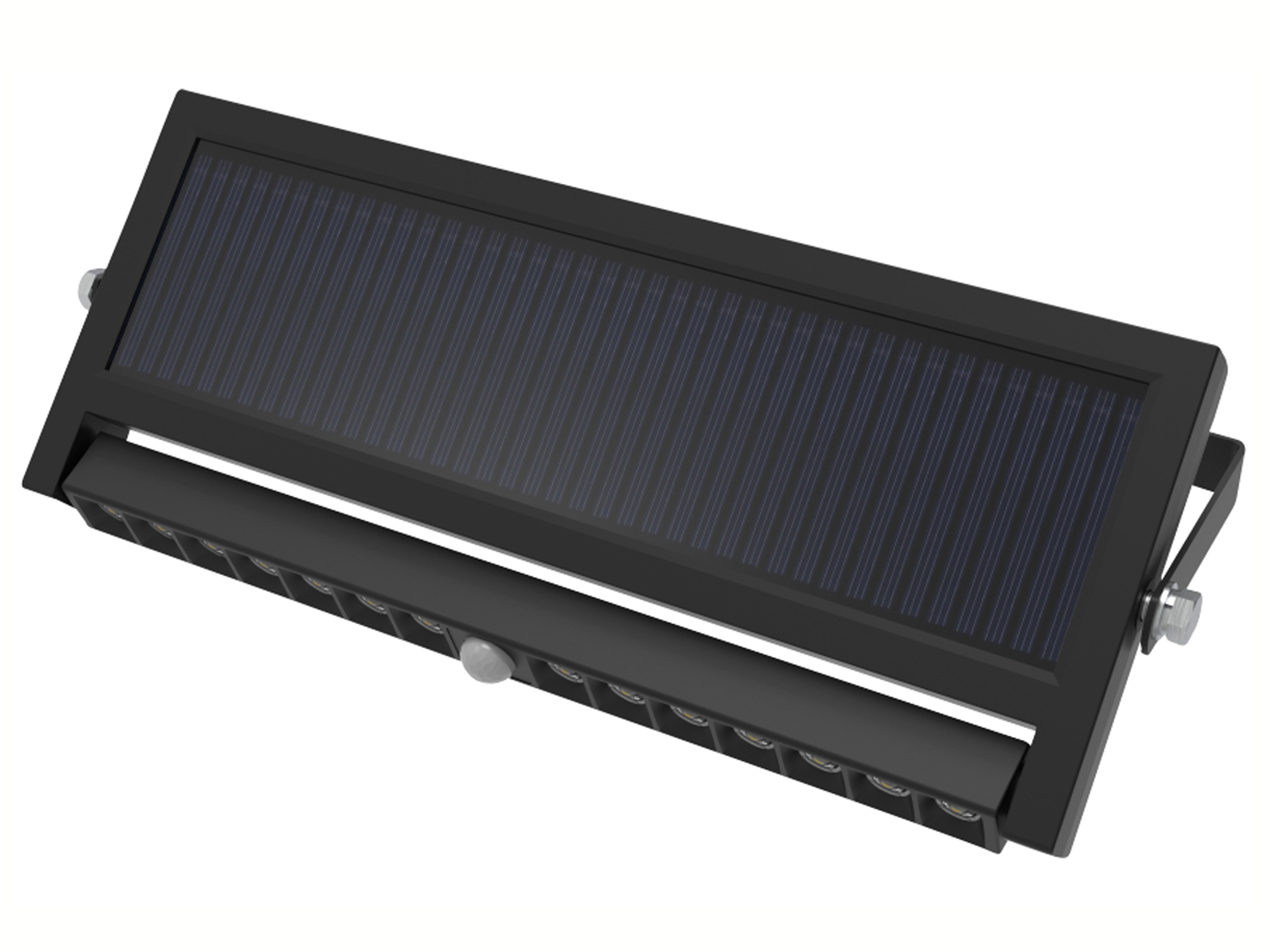 LUXULA Solar LED-Wandleuchte, 10 W, 1000 lm, PIR-Sensor, schwenkbar LUXULA Solar LED-Wandleuchte, 10 W, 1000 lm, PIR-Sensor, schwenkbar