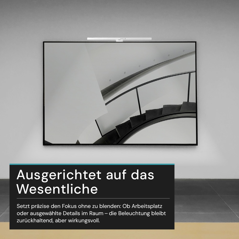 LUXULA LED-Monitorleuchte, 5W, EEK: G, 250lm, CCT, IP20, Touch Control, weiß, 50 cm LUXULA LED-Monitorleuchte, 5W, EEK: G, 250lm, CCT, IP20, Touch Control, weiß, 50 cm