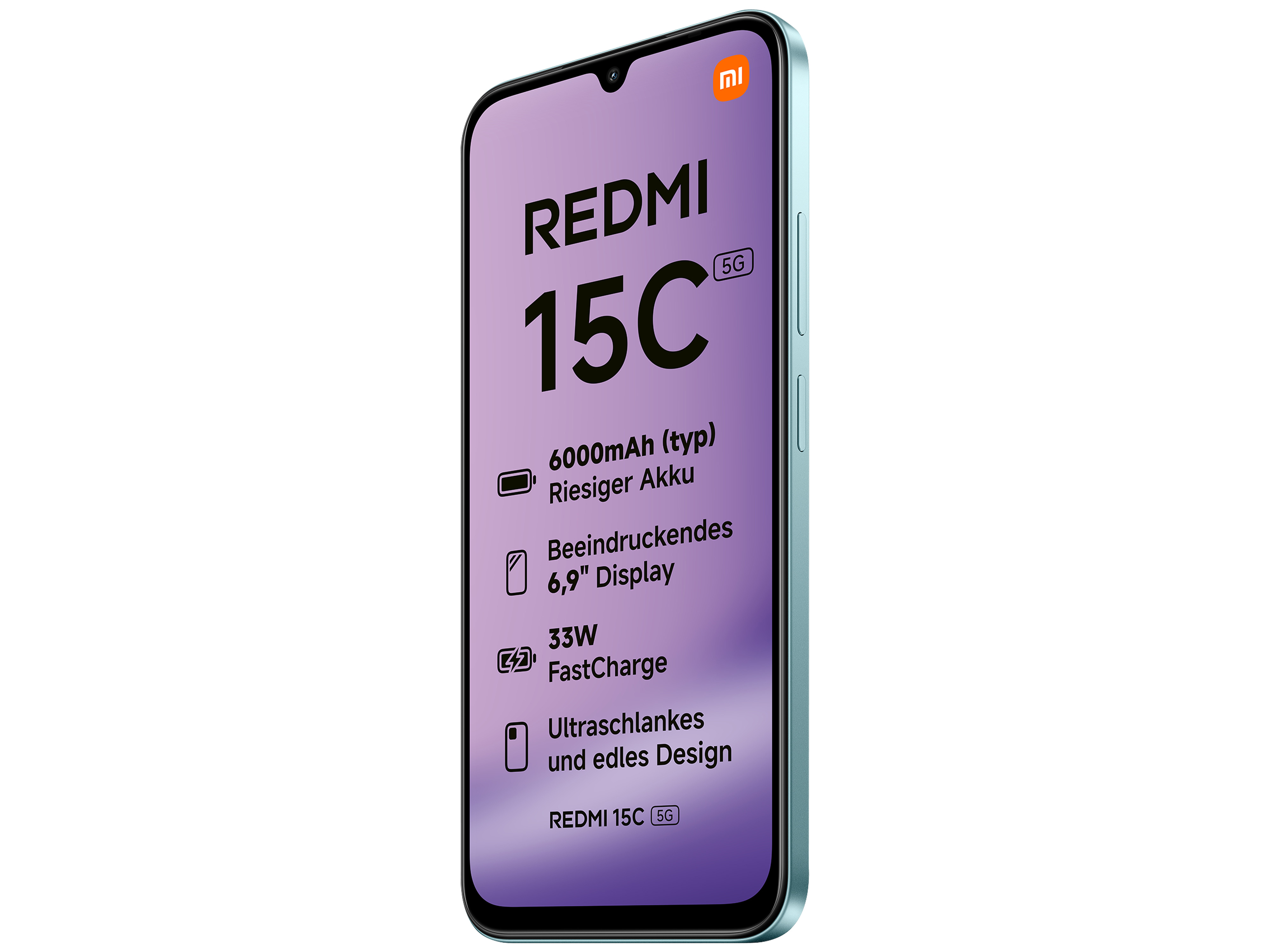 XIAOMI Smartphone Redmi 15C 5G 128GB mint green