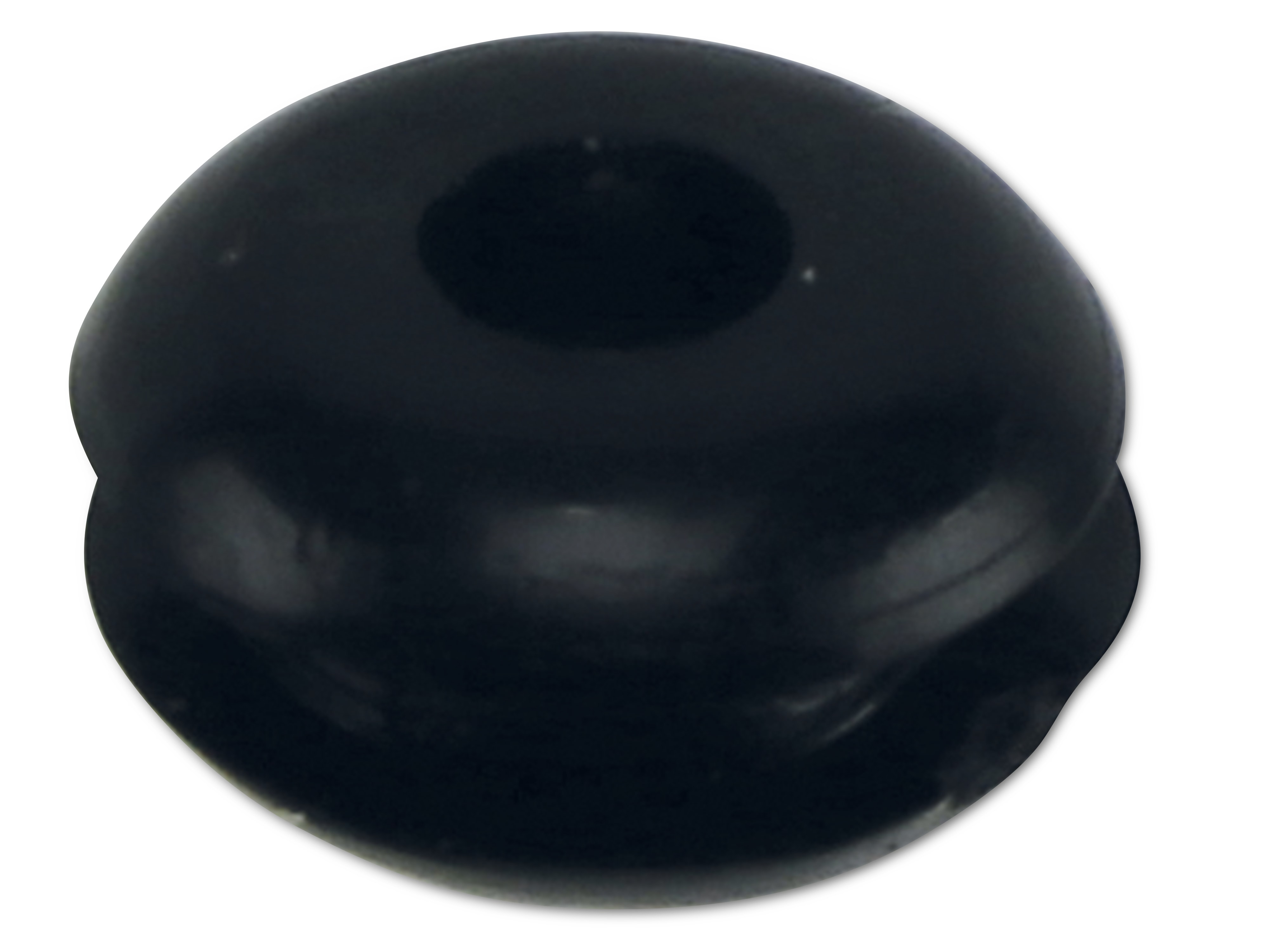 KSS Kabeldurchführungstülle PVC, schwarz, Plattenstärke 1,7, Loch-Ø 3, offen, 1 Stück