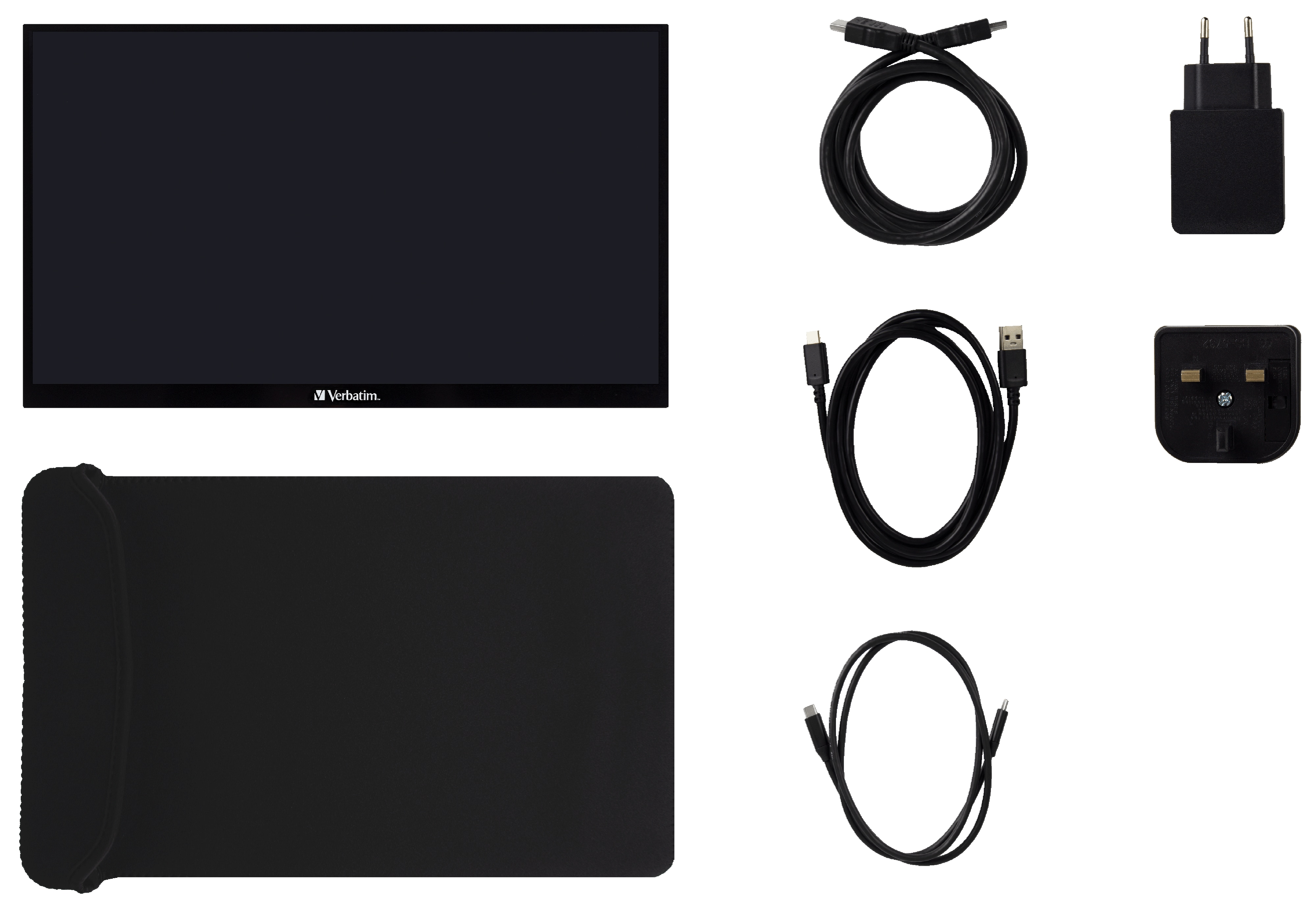 VERBATIM Tragbarer Monitor PMT-15, 39,6 cm (15.6"), HDMI, USB-C