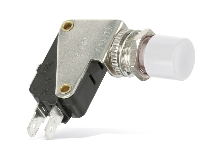 Einbau-Drucktaster DS438, 7,5 A/250 V~, weiß