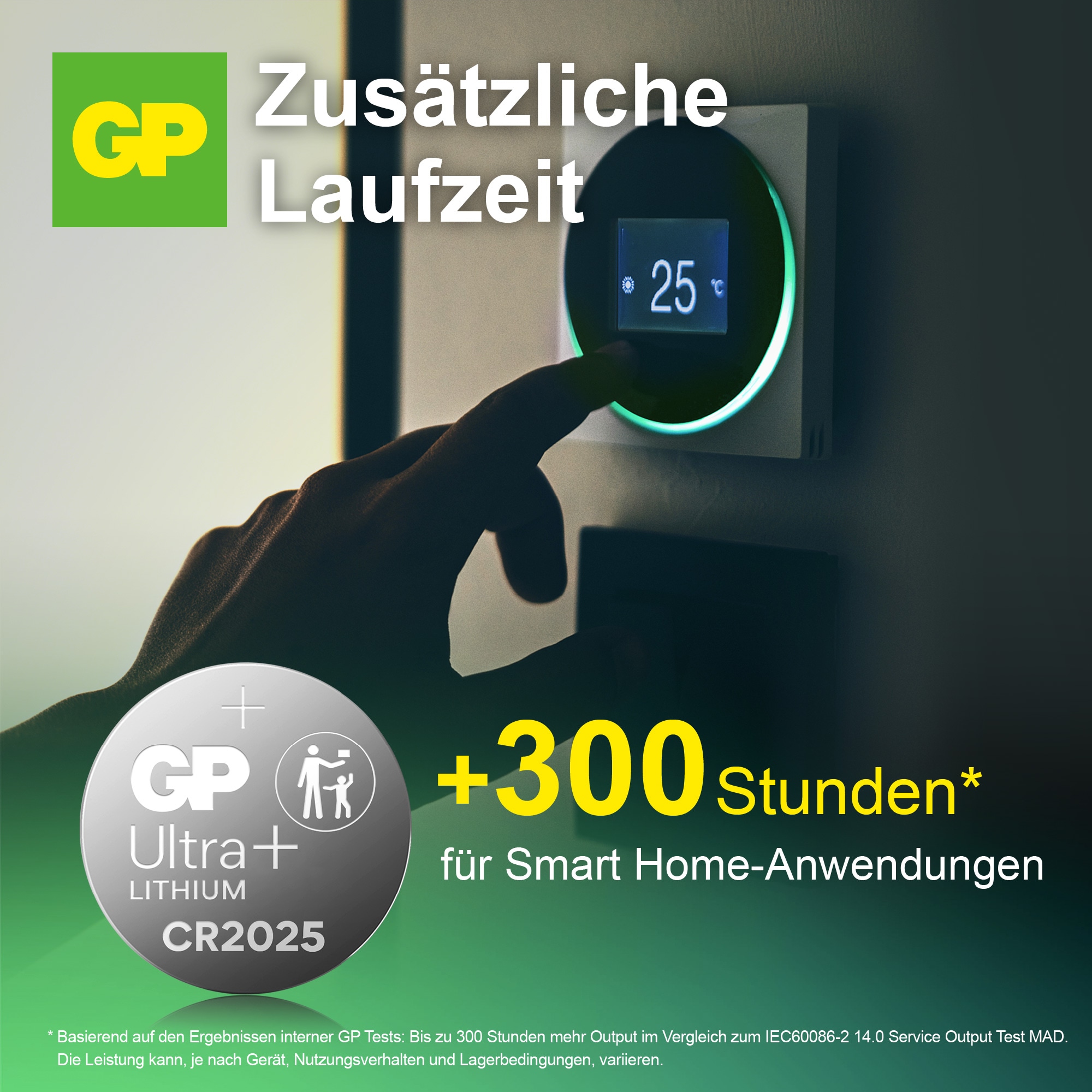 GP Ultra Plus, CR2025 Lithium Knopfzelle, 3 V, 5 Stück