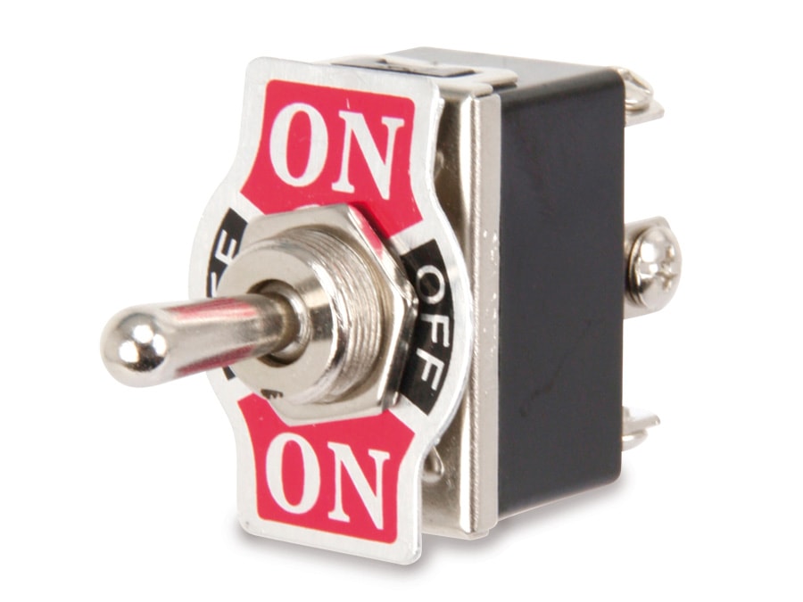 Kippschalter KN3(C)-203A, 2-polig, ON/OFF/ON Kippschalter KN3(C)-203A, 2-polig, ON/OFF/ON