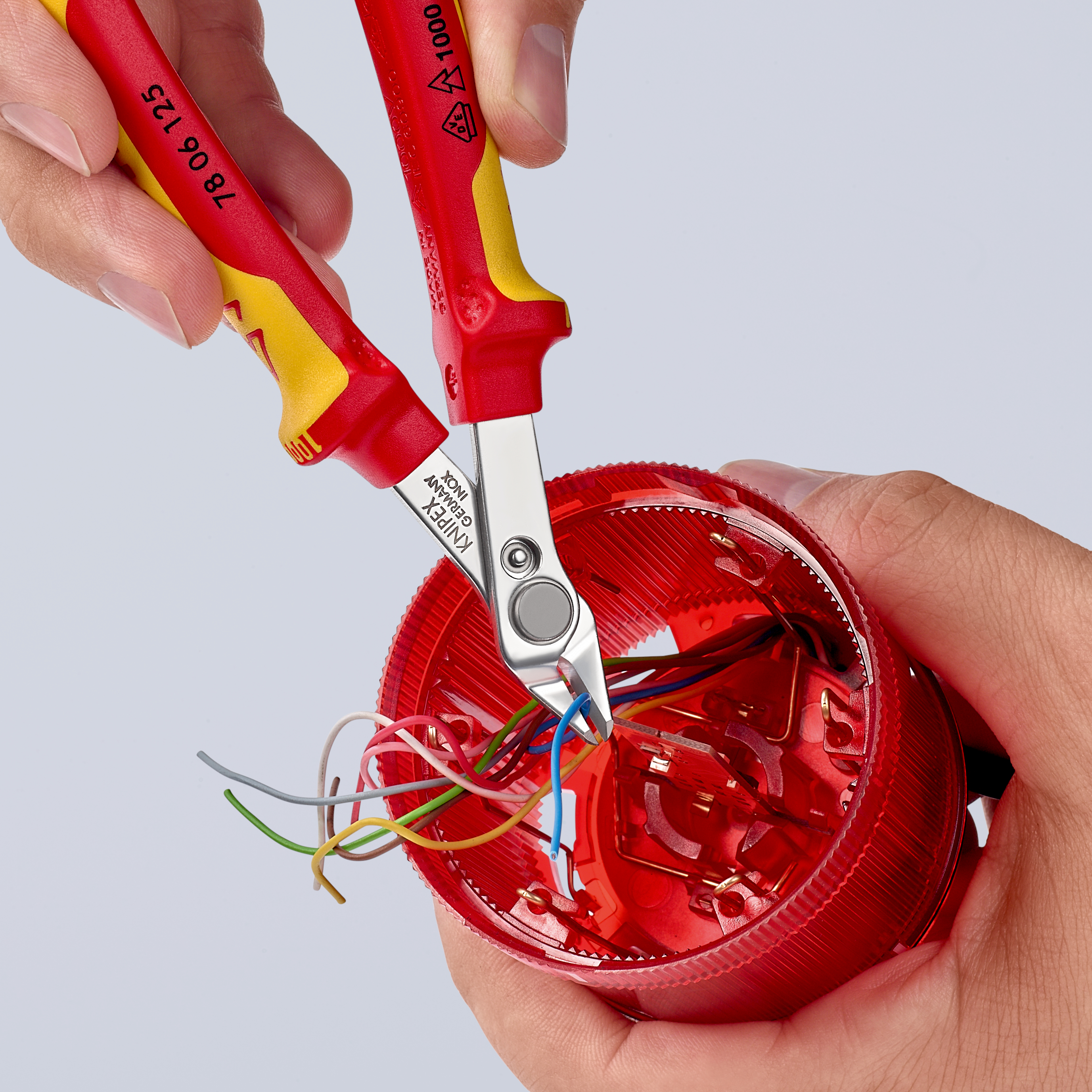KNIPEX Seitenschneider Electronic Super Knips VDE, 78 06 125, 125 mm