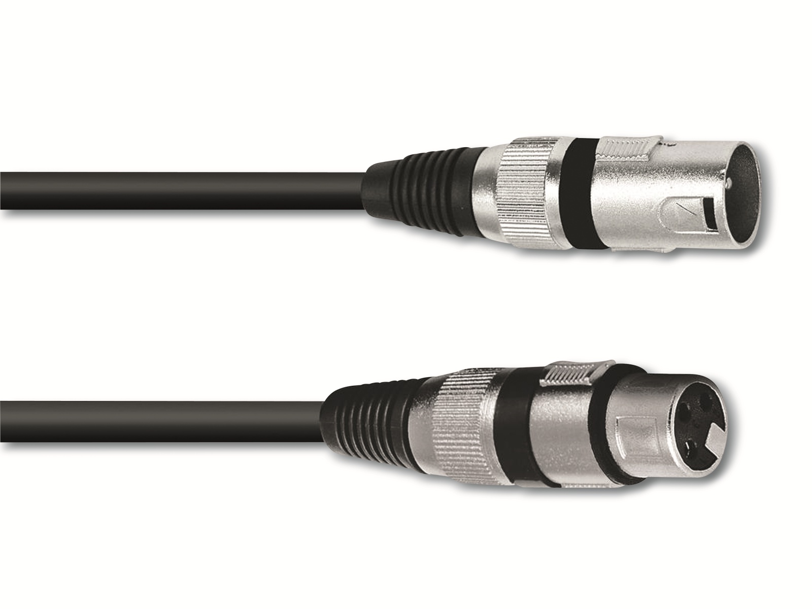 OMNITRONIC XLR-Kabel 3-polig, 0,5 m, schwarz OMNITRONIC XLR-Kabel 3-polig, 0,5 m, schwarz