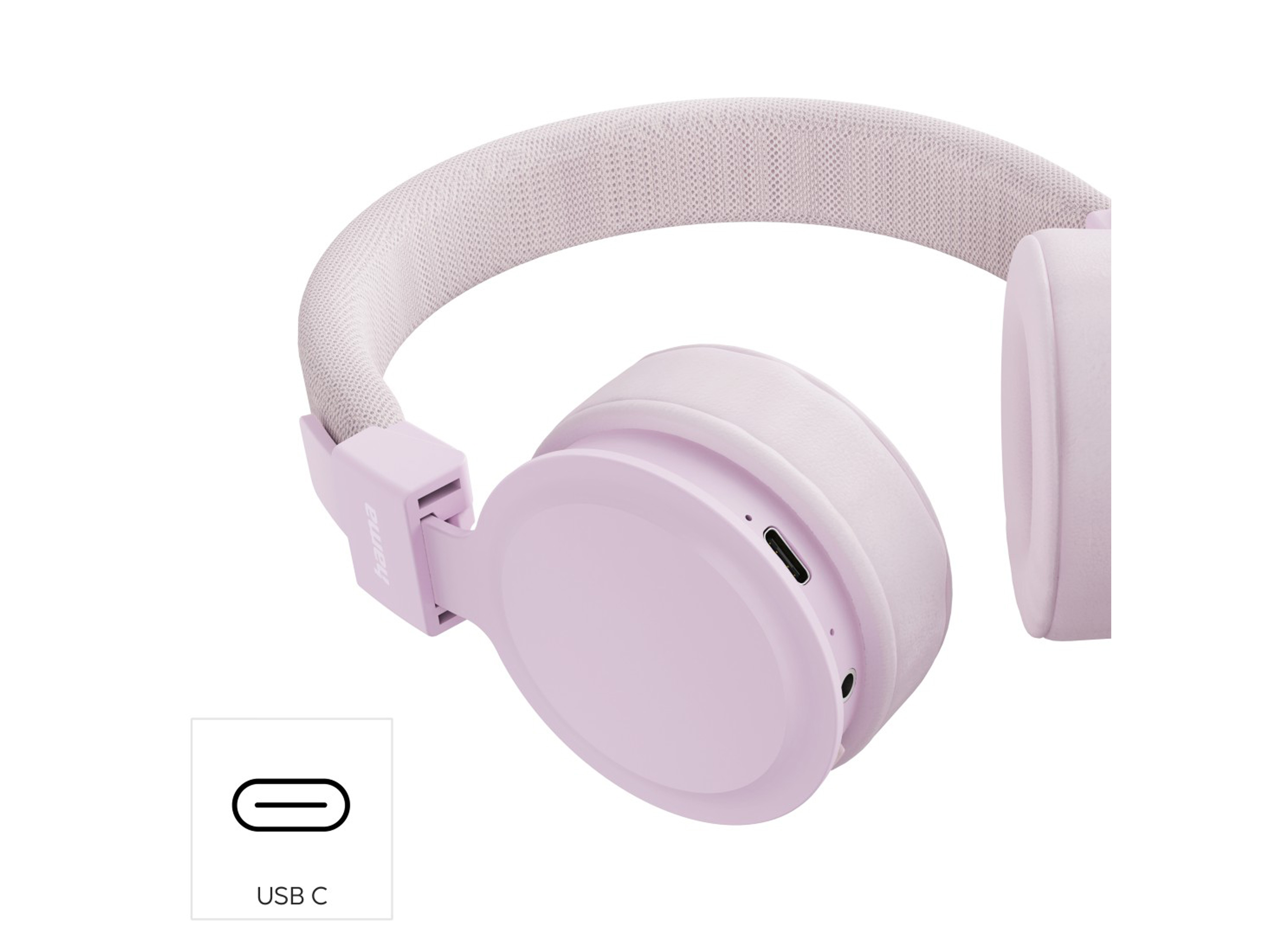 On-Ear Kopfhörer HAMA, Freedom Lit III, Bluetooth, faltbar, Sprachsteuerung rosa