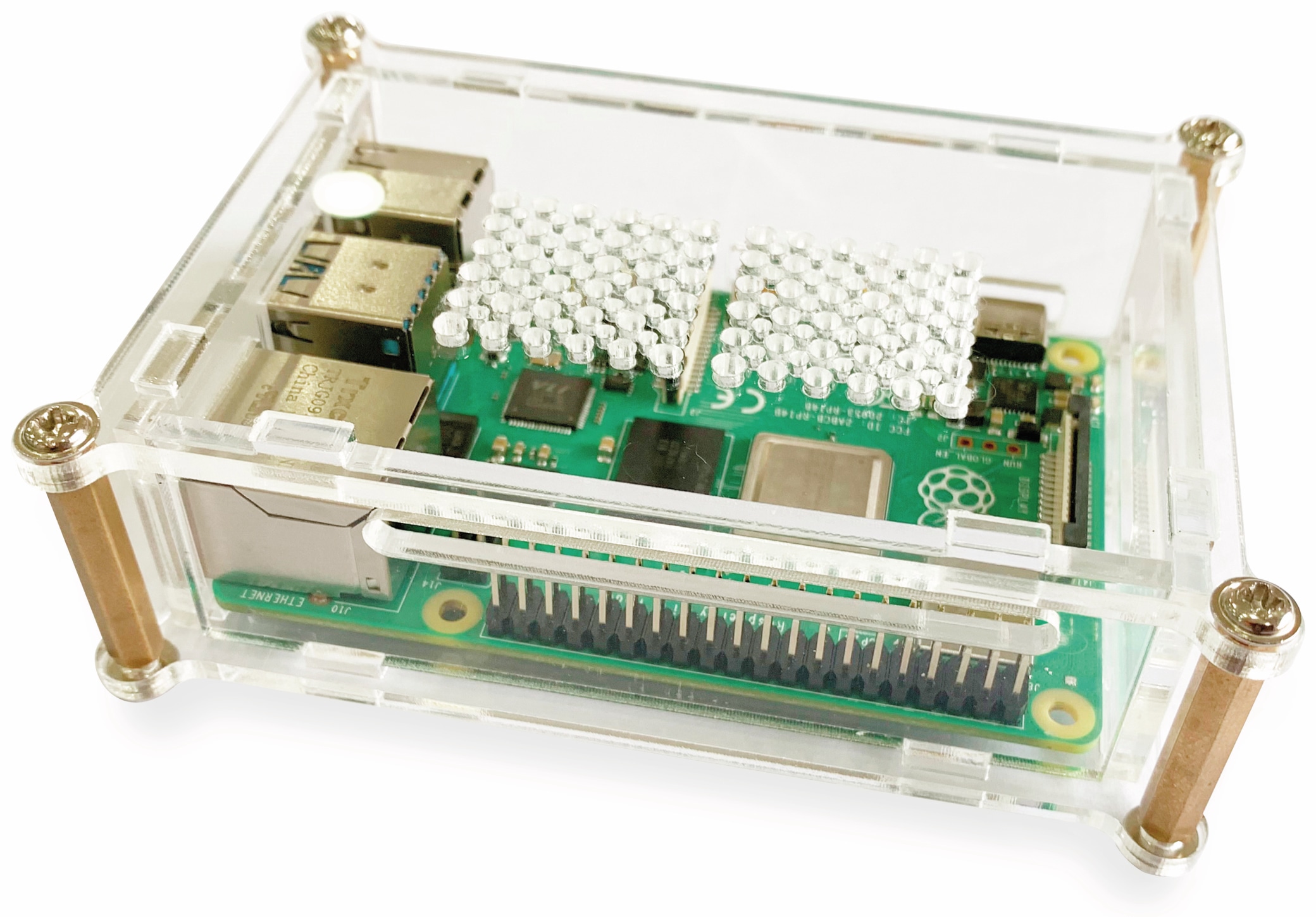 JOY-IT Acryl-Gehäuse transparent für Raspberry Pi 4 B JOY-IT Acryl-Gehäuse transparent für Raspberry Pi 4 B