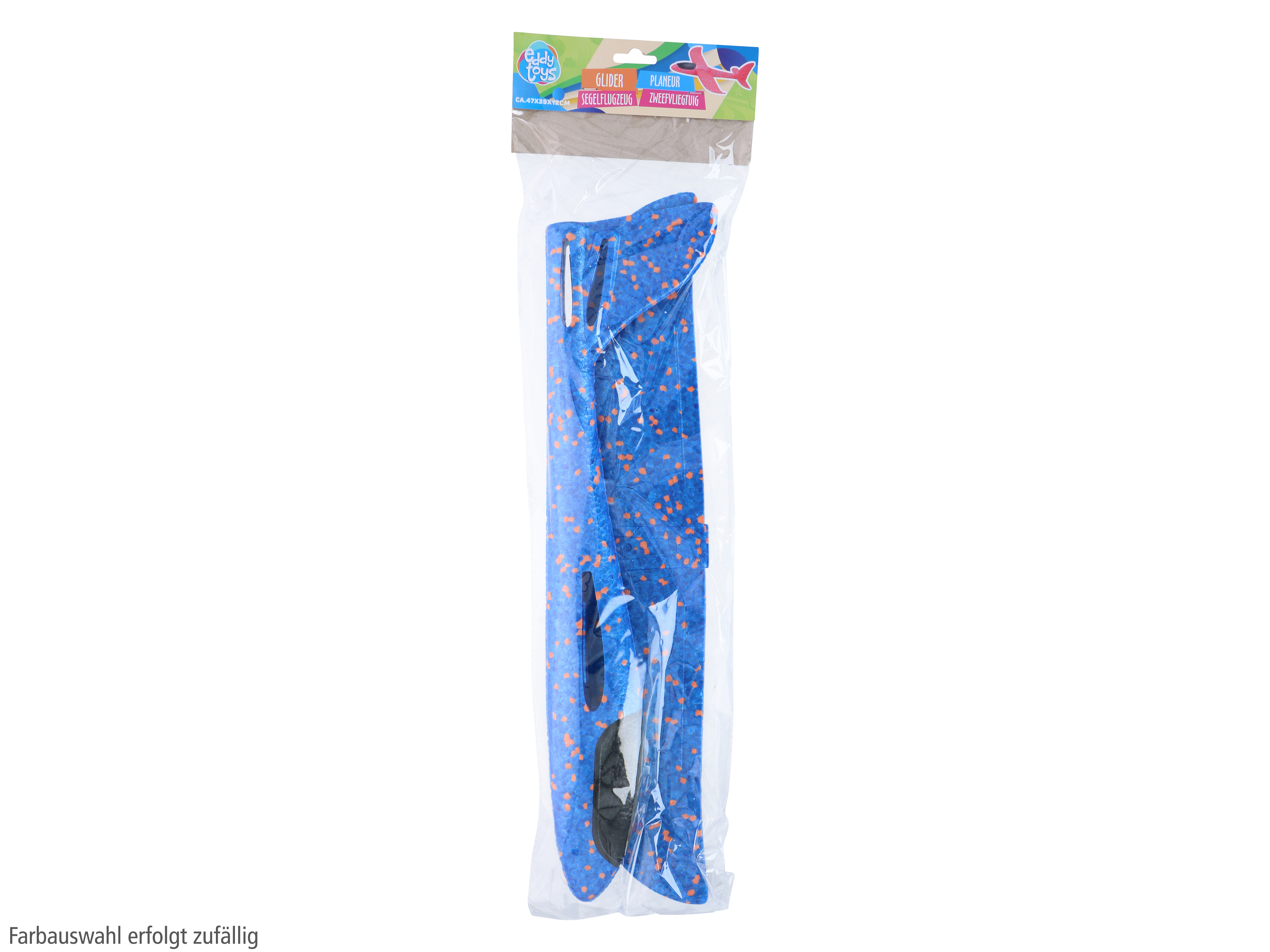 Wurfgleiter, EDDY TOYS, 470 mm, 4 verschiedene Typen