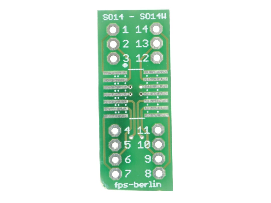 IC-Adapterplatine, SO14/SO14W, Labor-Steckboard optimiert IC-Adapterplatine, SO14/SO14W, Labor-Steckboard optimiert