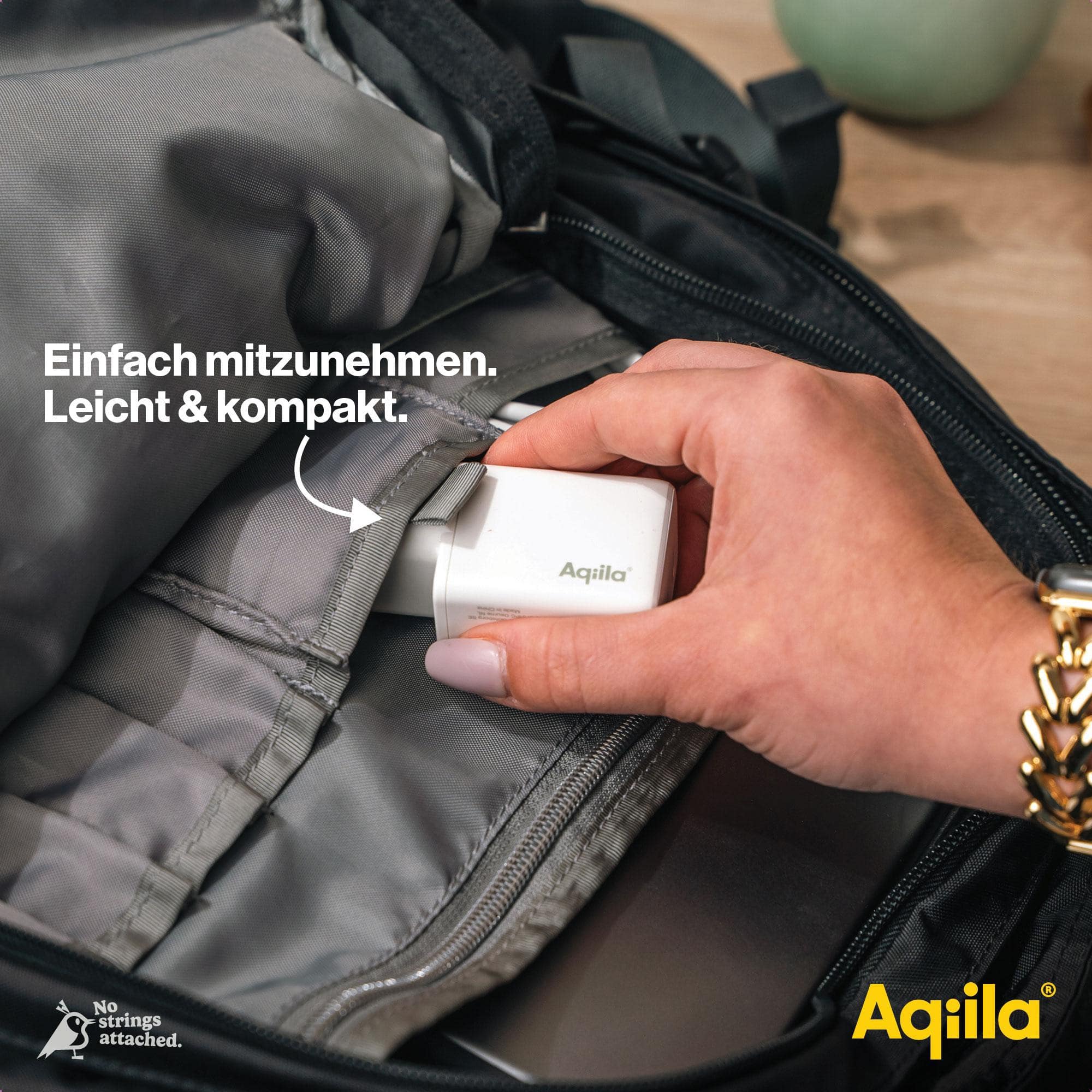 AQIILA USB-Lader Chargebird W2, 45 W, 2-fach, 2x USB-C, weiß AQIILA USB-Lader Chargebird W2, 45 W, 2-fach, 2x USB-C, weiß