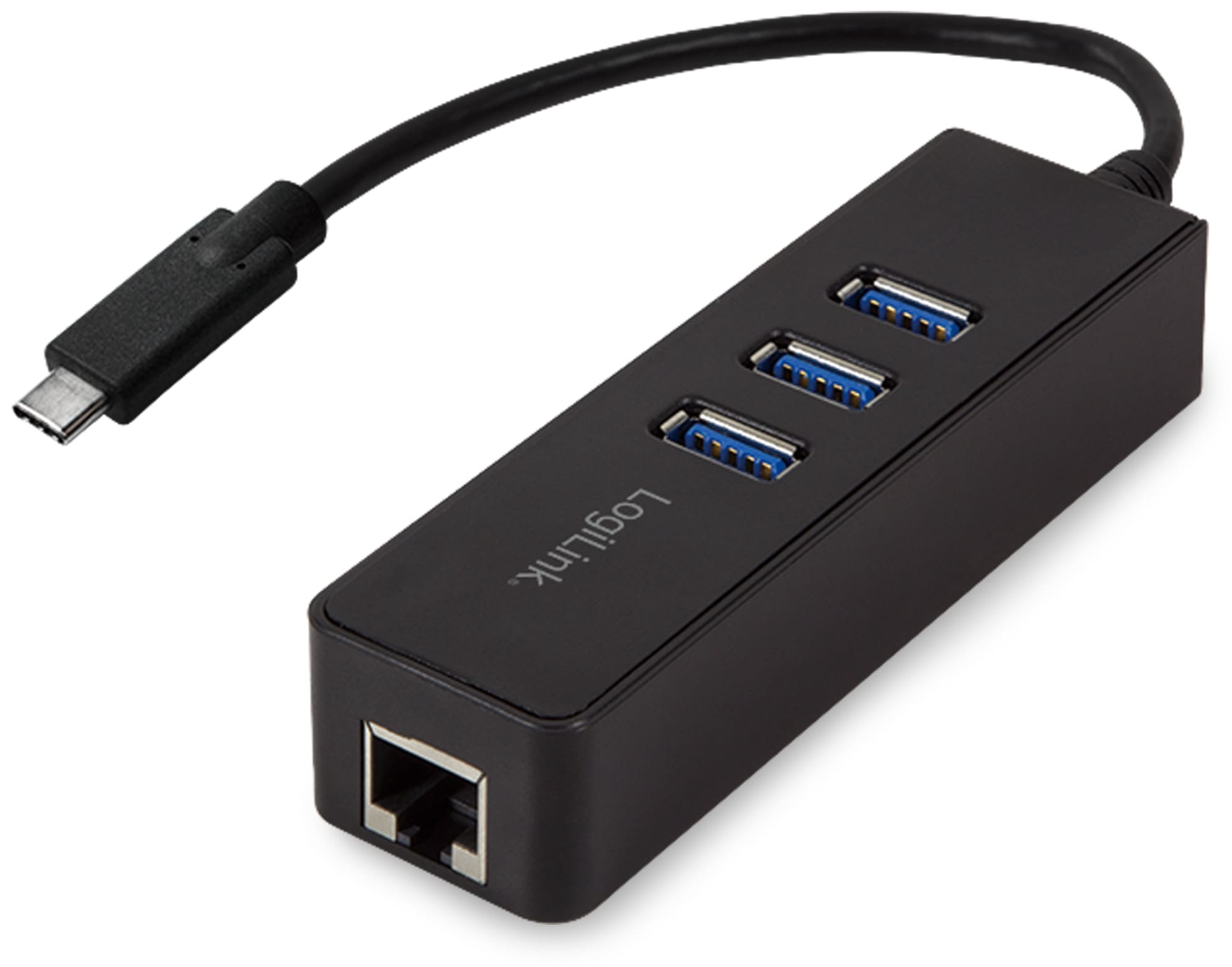 LOGILINK USB-C Ethernet-Adapter UA0283, USB-Switch, 3-port