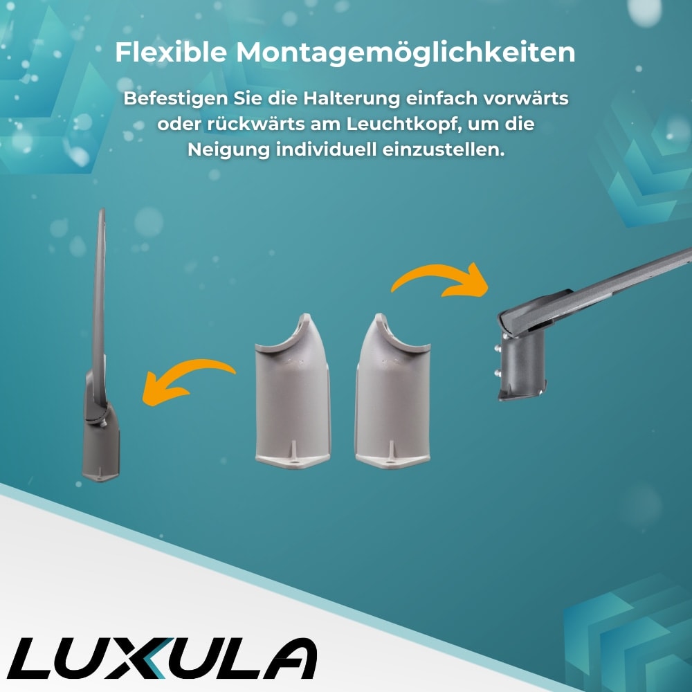 LUXULA LED-Straßenleuchte, EEK: F, 100W, 10000lm, 3000K, IP65, grau LUXULA LED-Straßenleuchte, EEK: F, 100W, 10000lm, 3000K, IP65, grau
