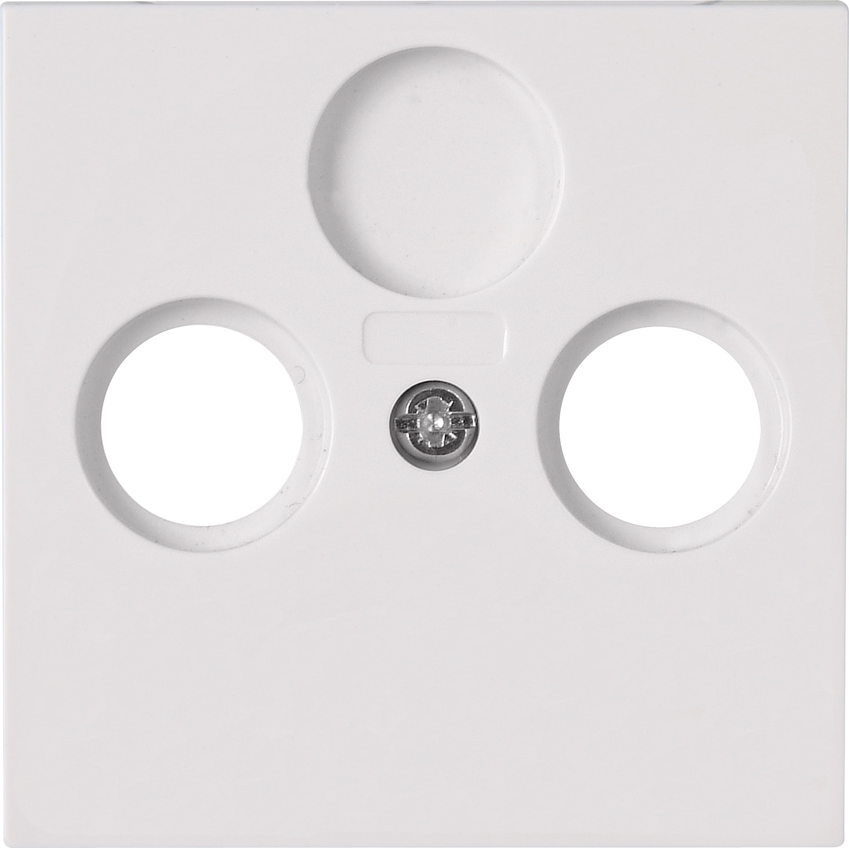 KOPP Antennensteckdosen Abdeckung, Athenis, reinweiß, 2-fach