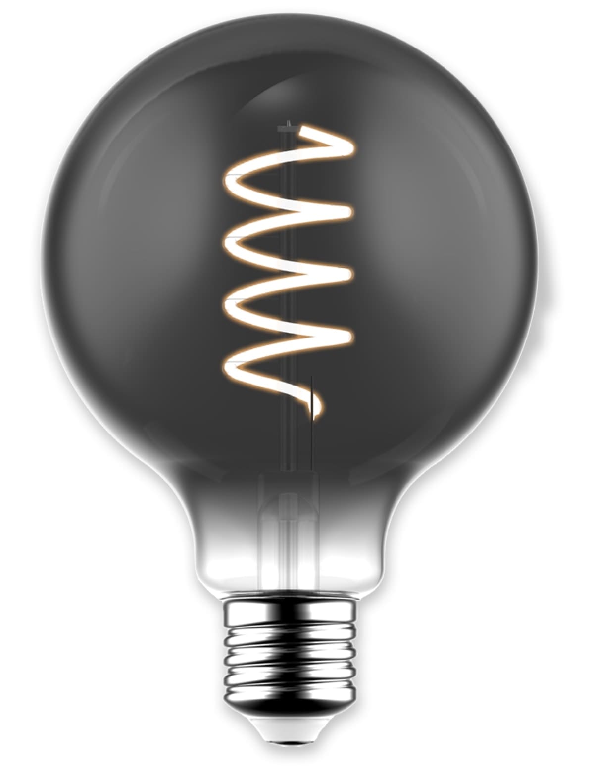BLULAXA LED-Lampe, Vintage flex Filament, G95, 5W, 140lm, 1800K, smoky