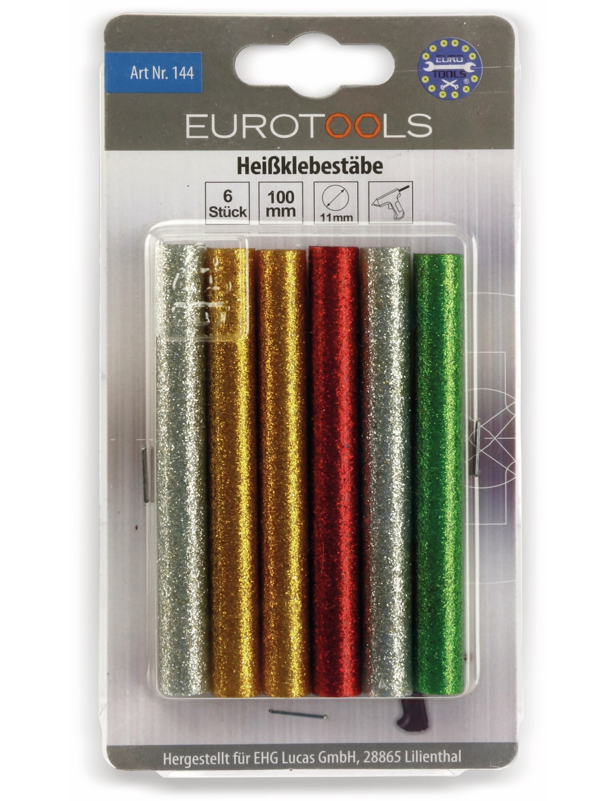 EUROTOOLS Heißklebesticks, 11x100 mm, 6 Stück