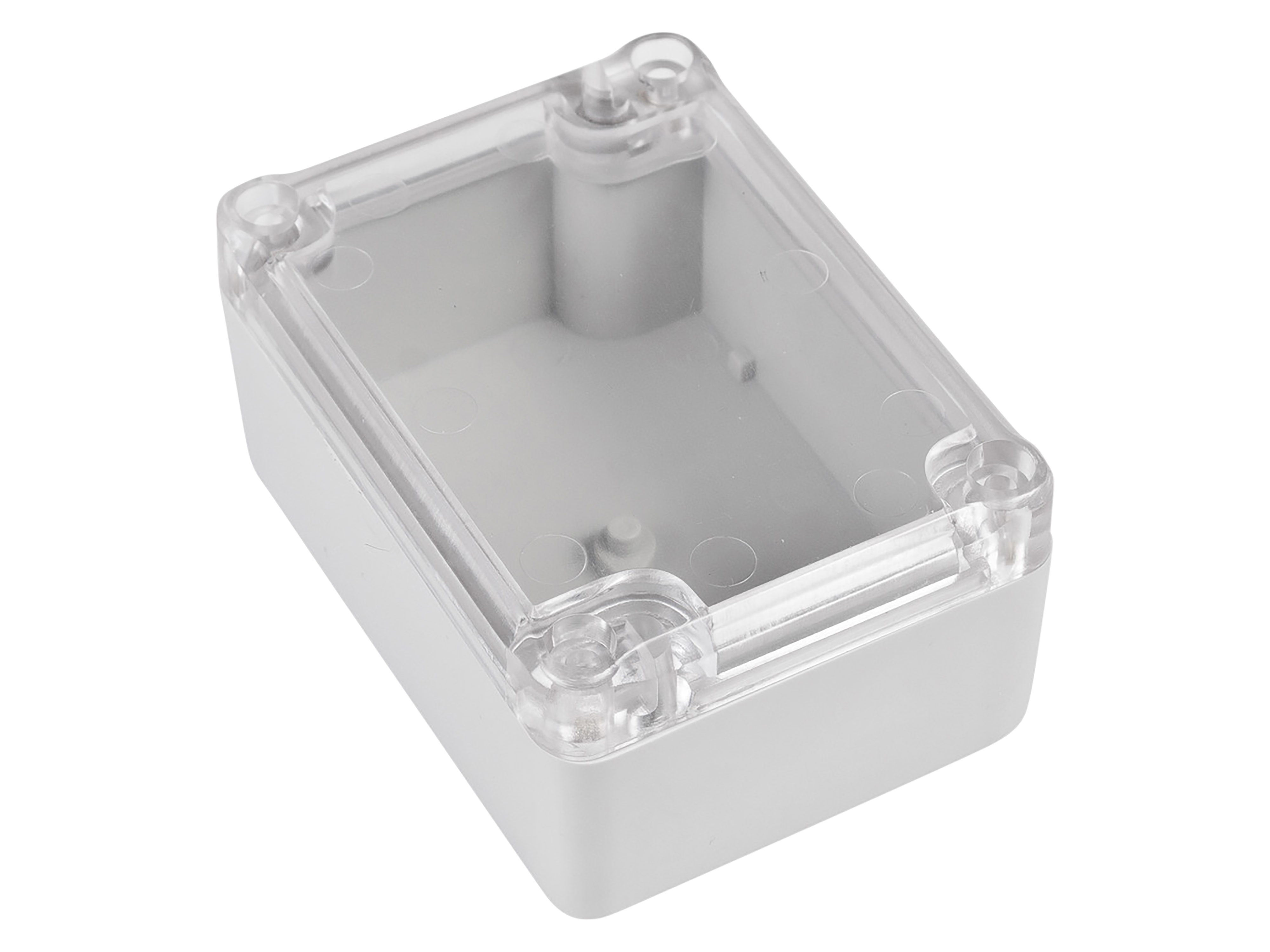 POLLIN ABS-Gehäuse 4U63090604437, 88x64x42 mm, IP65, Glasklarer Deckel