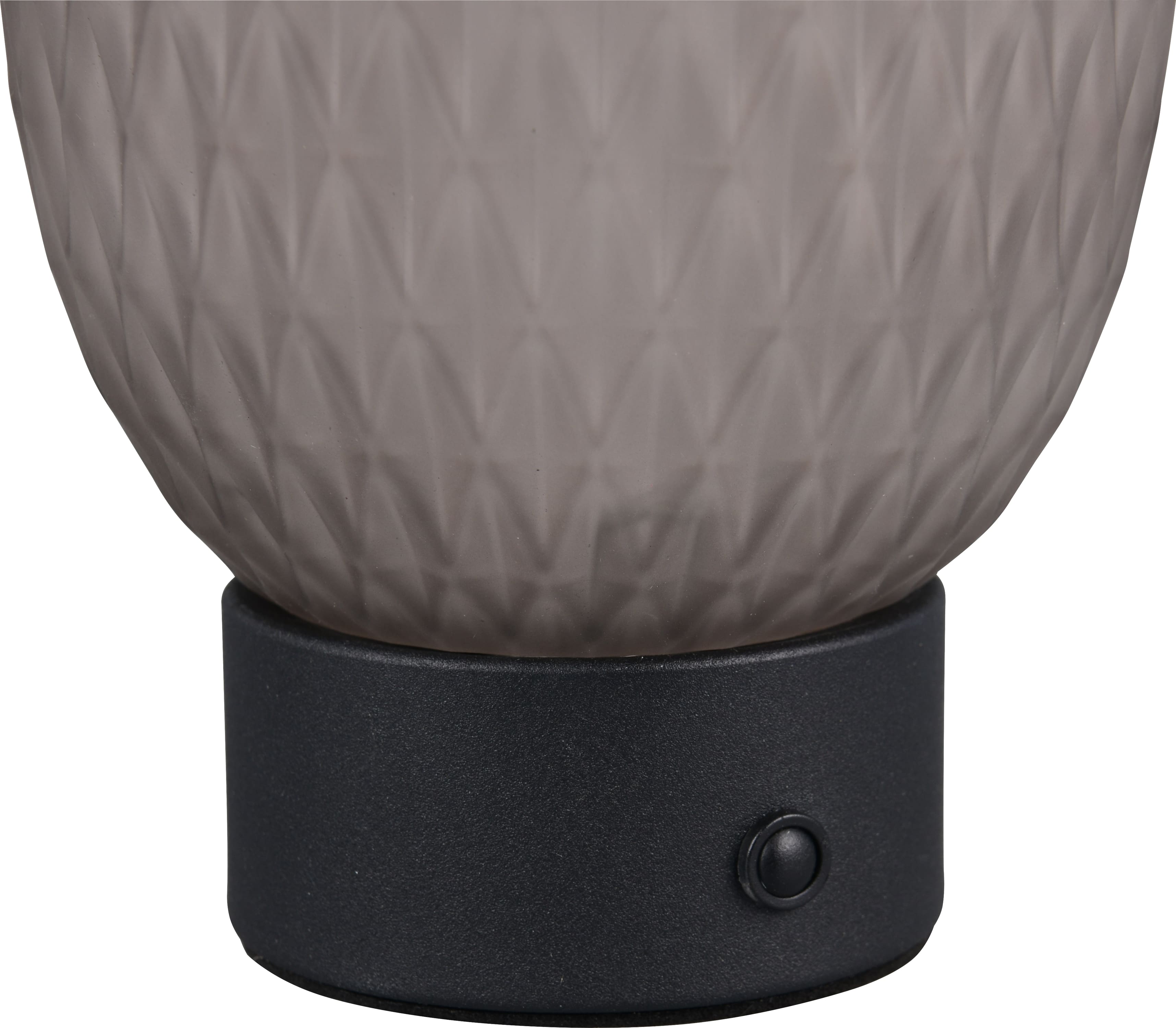 TRIO LED-Akku-Tischleuchte FACETTE, 564210154, 1,5W, 140lm, 3000K, rauch
