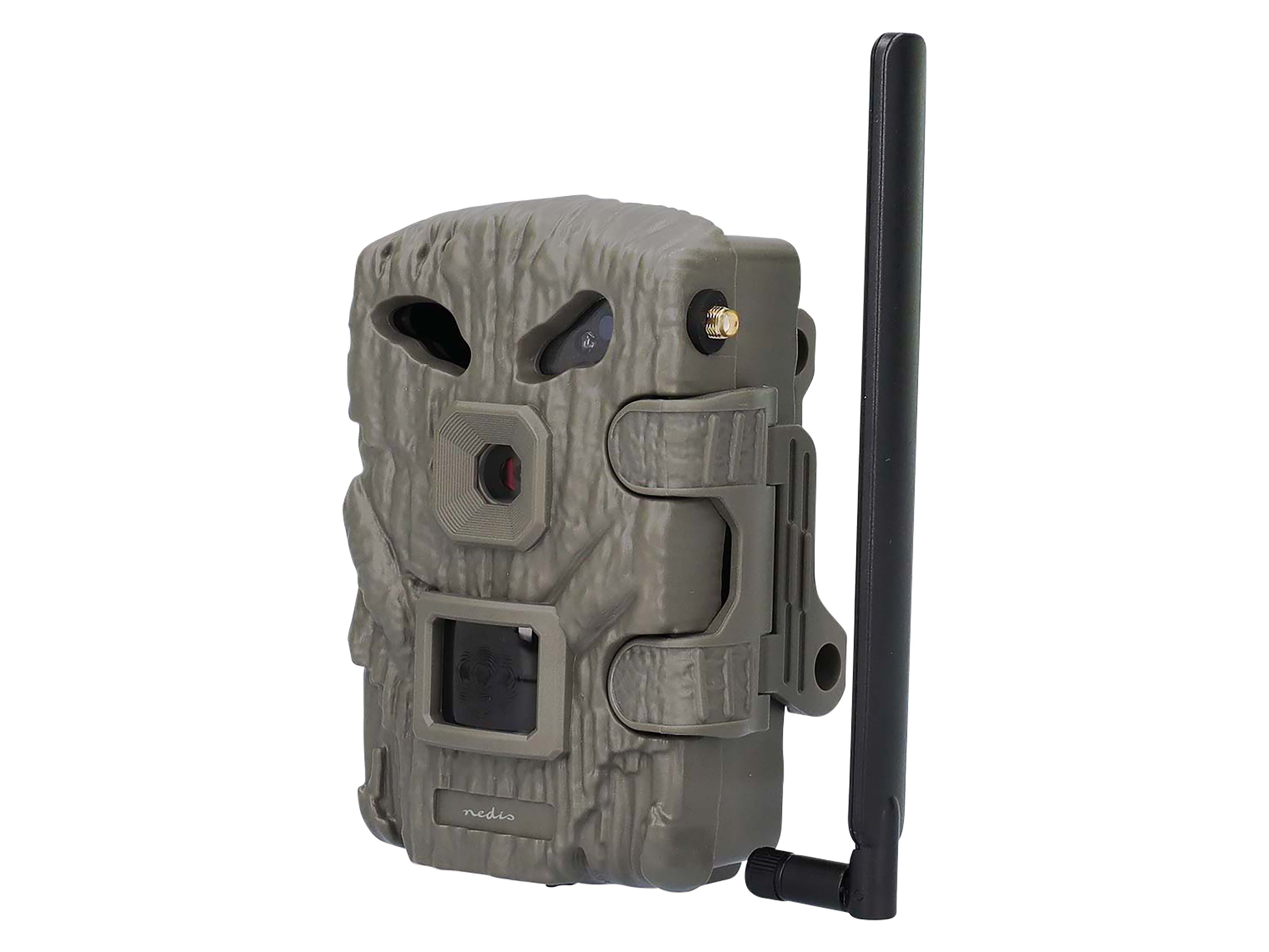 NEDIS Wildkamera WCAM460GN, 1080p@30fps, 30,0 MP, 4G, IP66, Black No-Glow IR, Nachtsicht, Bewegungssensor