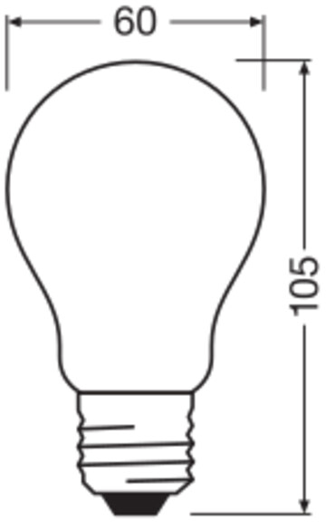 OSRAM LED-Lampe Classic, dimmbar, E27, 7,2 W, 2700 K, EEK: A, 1521 lm, IP20, warmweiß