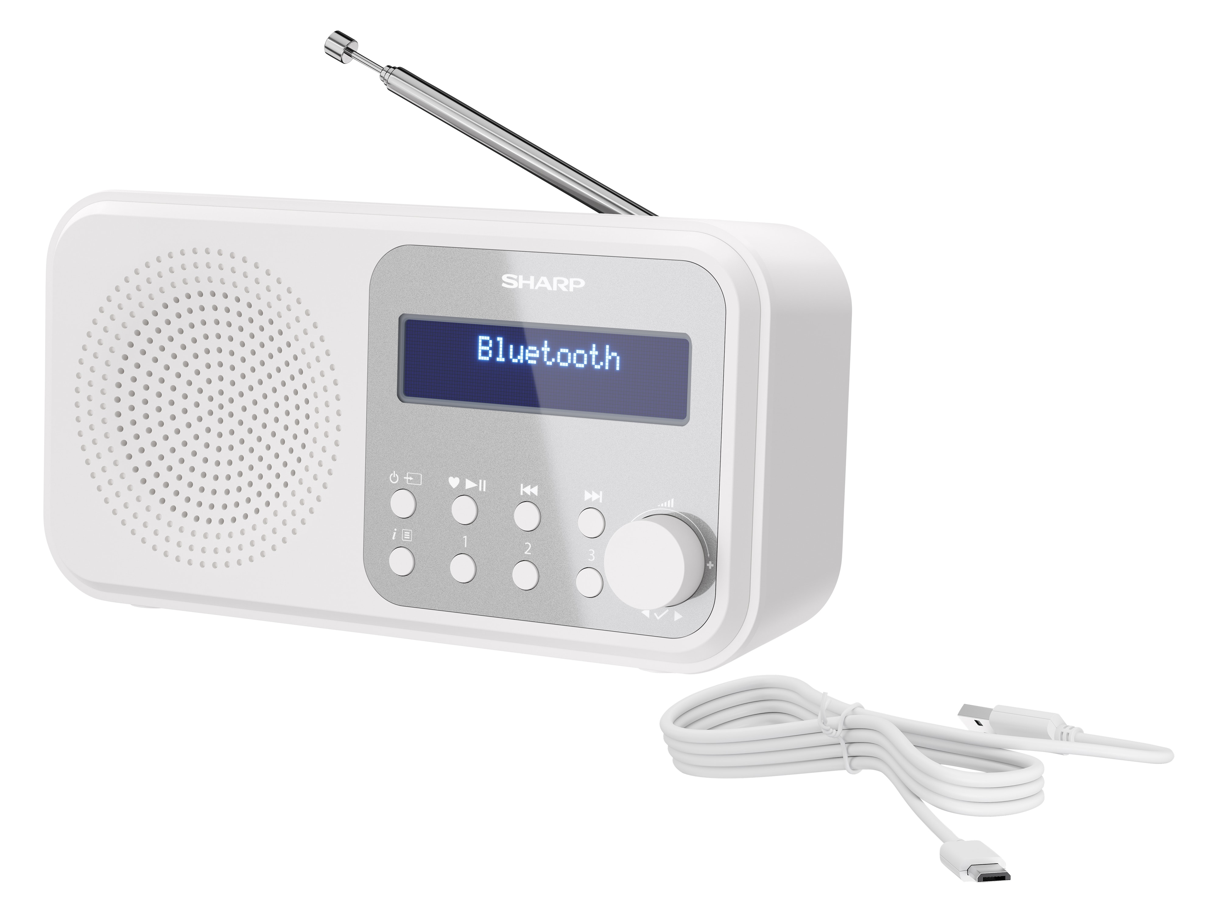 SHARP DAB+/FM Radio DR-P420, USB, Bluetooth, weiß