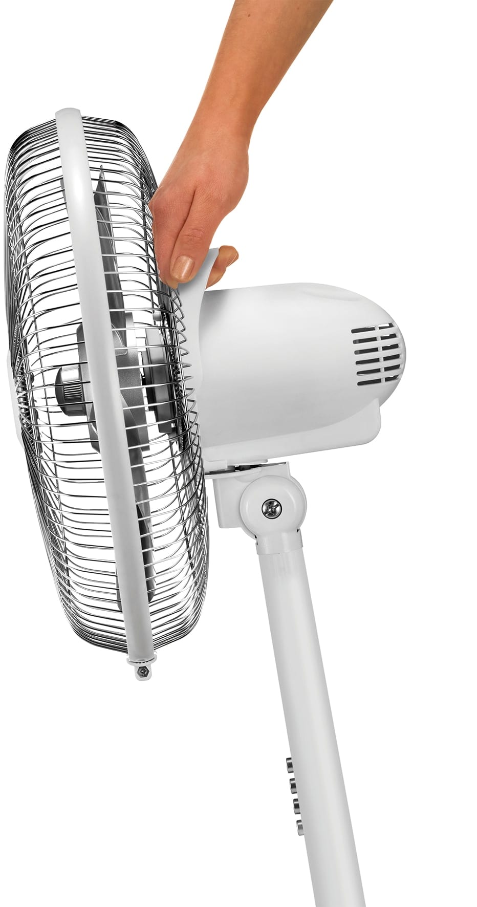 UNOLD Standventilator 86820, Silverline, 50 W, weiß/silber UNOLD Standventilator 86820, Silverline, 50 W, weiß/silber