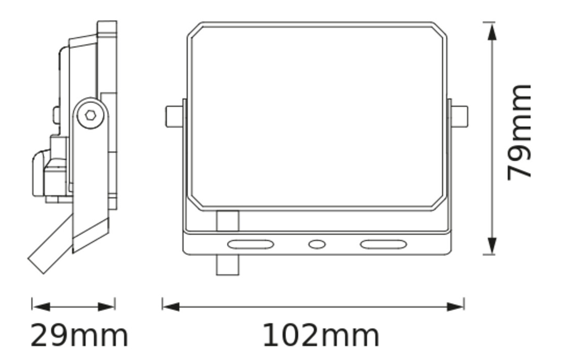 BELLALUX LED-Fluter, 10W, 4000K, 900lm, neutralweiß, IP65, schwarz