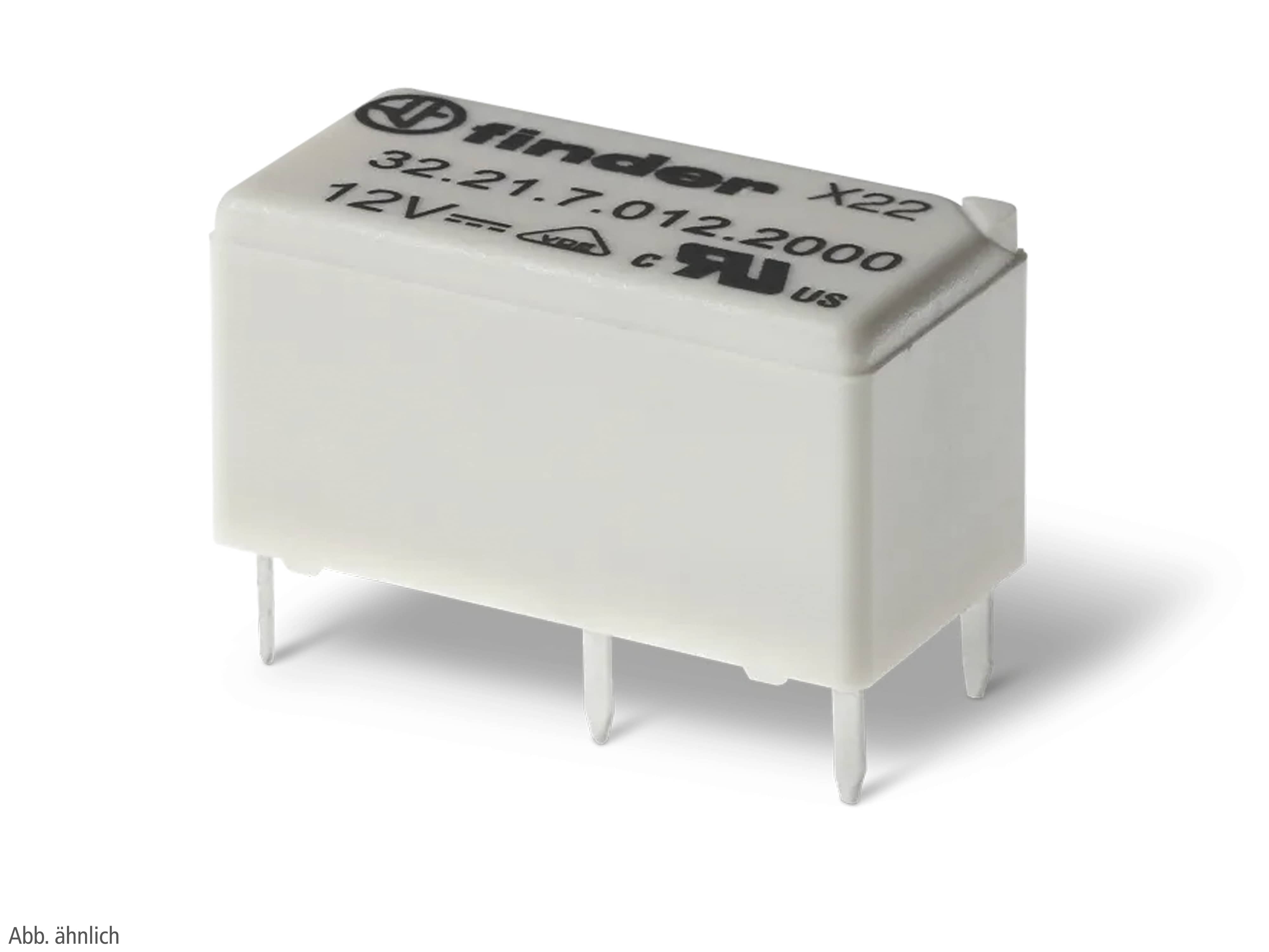 FINDER Printrelais 322170124000, 12 V DC, 6 A, 200 mW, 1 Wechsler