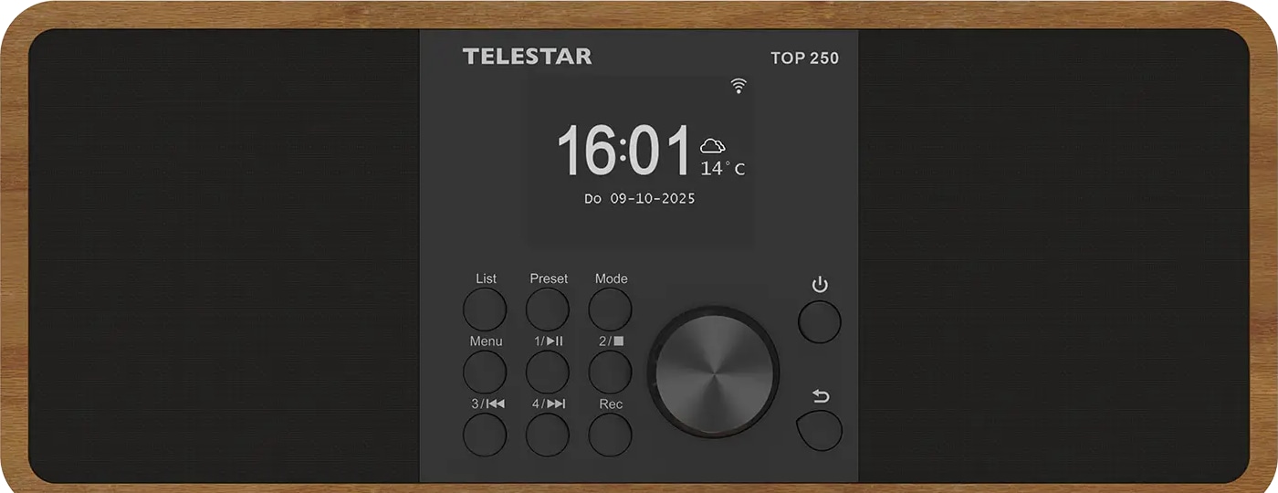 TELESTAR Digitalradio TOP 300, DAB+/UKW, Bluetooth, Holzoptik