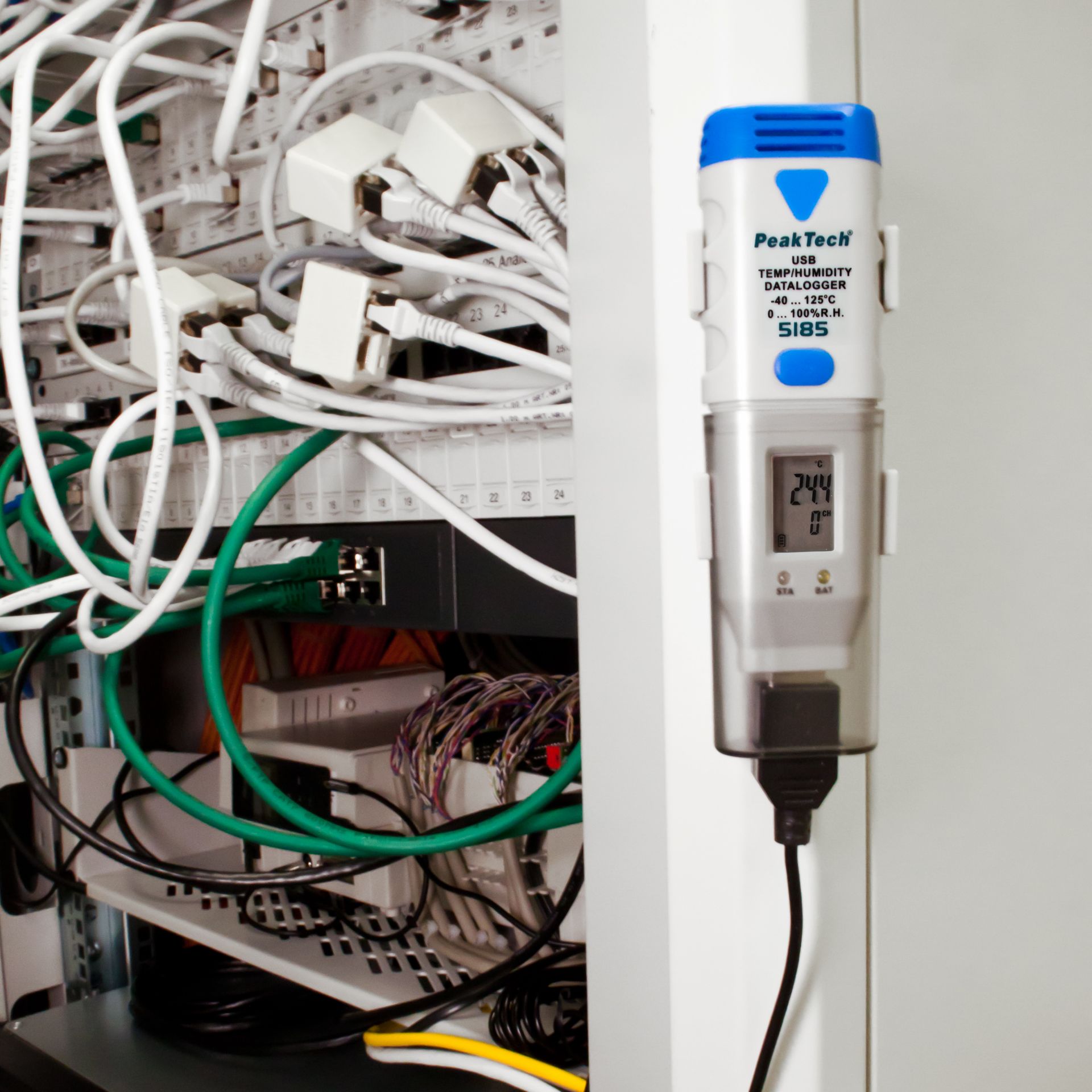 PEAKTECH USB-Datenlogger P 5185, Temperatur und Luftfeuchtigkeit